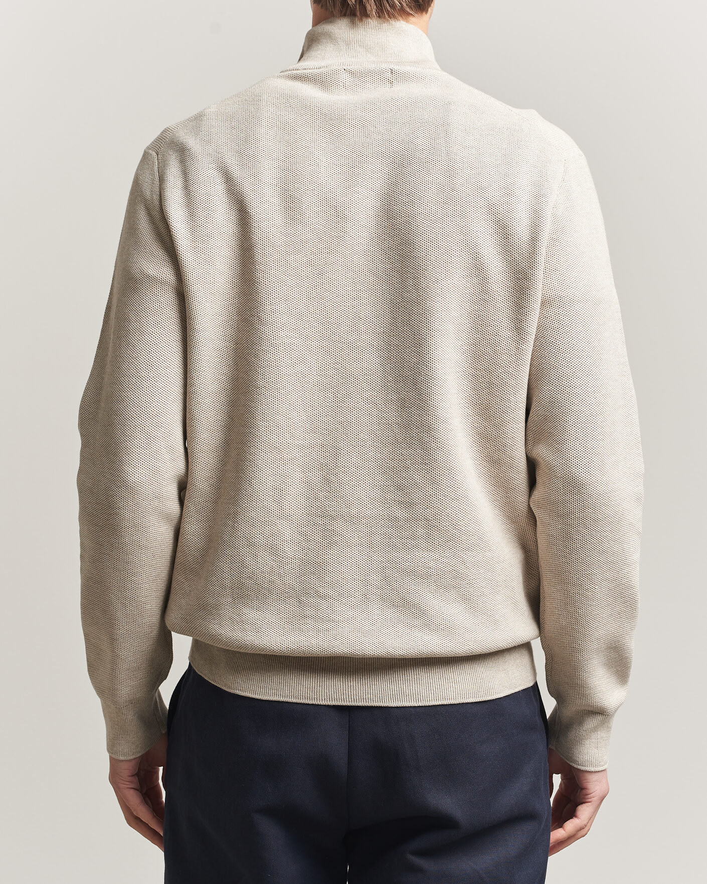 Mies | Puserot | Polo Ralph Lauren | Textued Half-Zip Light Walnut Brown Heather