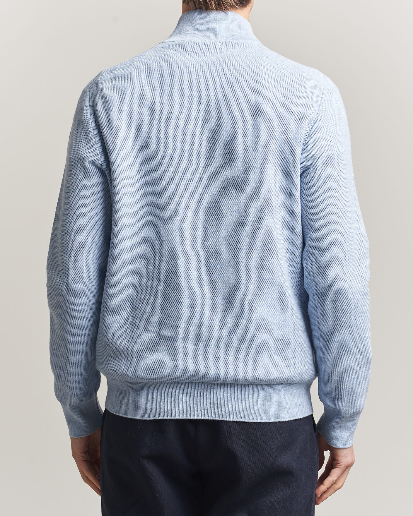 Mies | Puserot | Polo Ralph Lauren | Textured Half-Zip Blue Hyacinth Heather