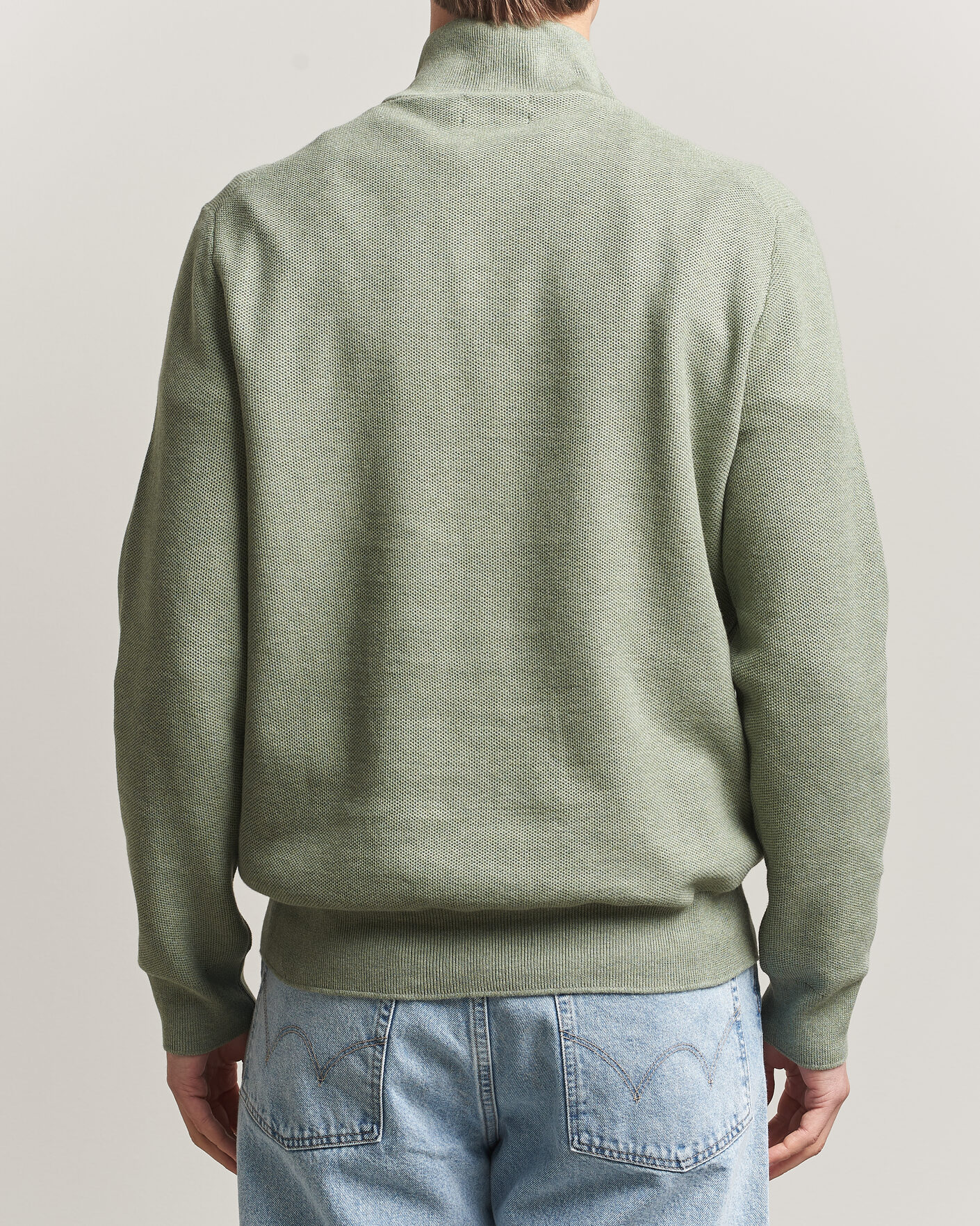 Mies | Puserot | Polo Ralph Lauren | Textured Half-Zip Fern Green Heather