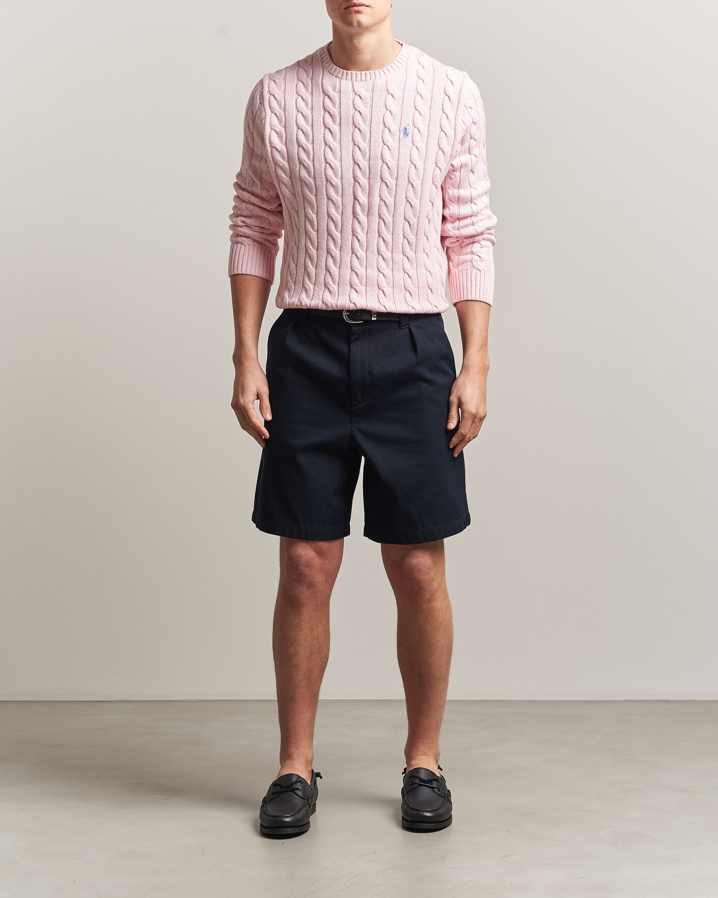 Mies | Puserot | Polo Ralph Lauren | Cotton Cable Pullover Ballet Pink Heather