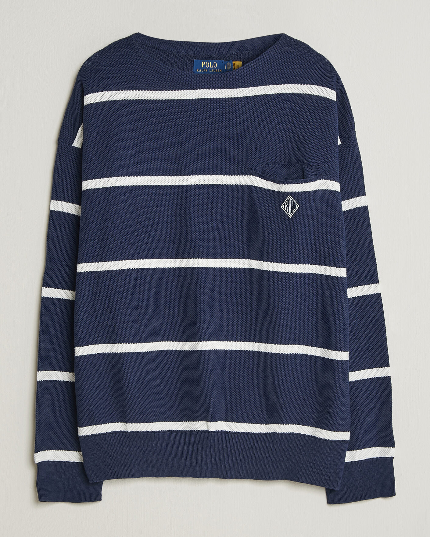 Mies | Puserot | Polo Ralph Lauren | Striped Boat Neck Sweater Navy Combo