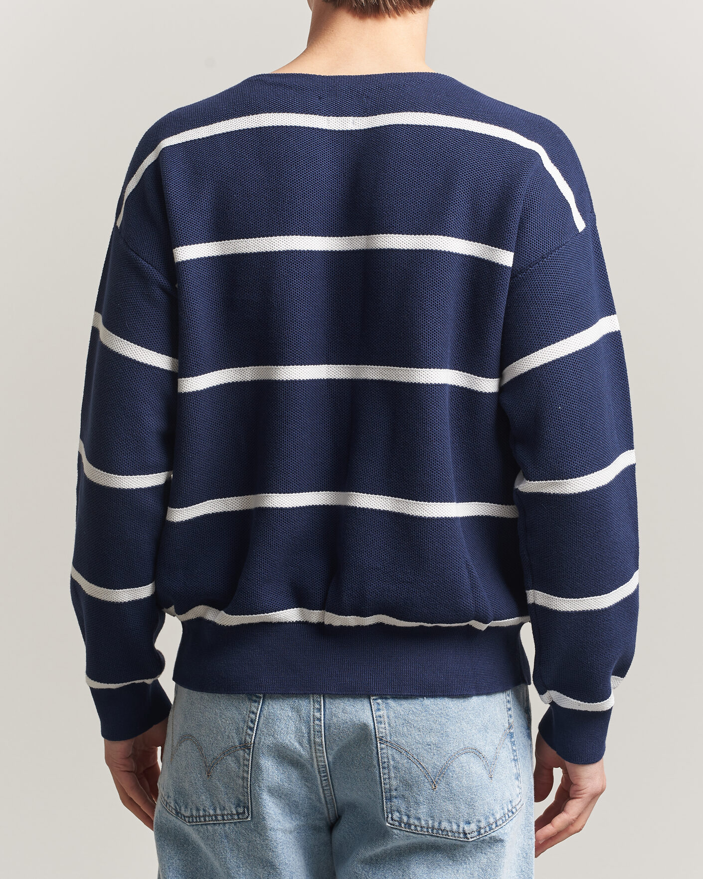 Mies | Puserot | Polo Ralph Lauren | Striped Boat Neck Sweater Navy Combo