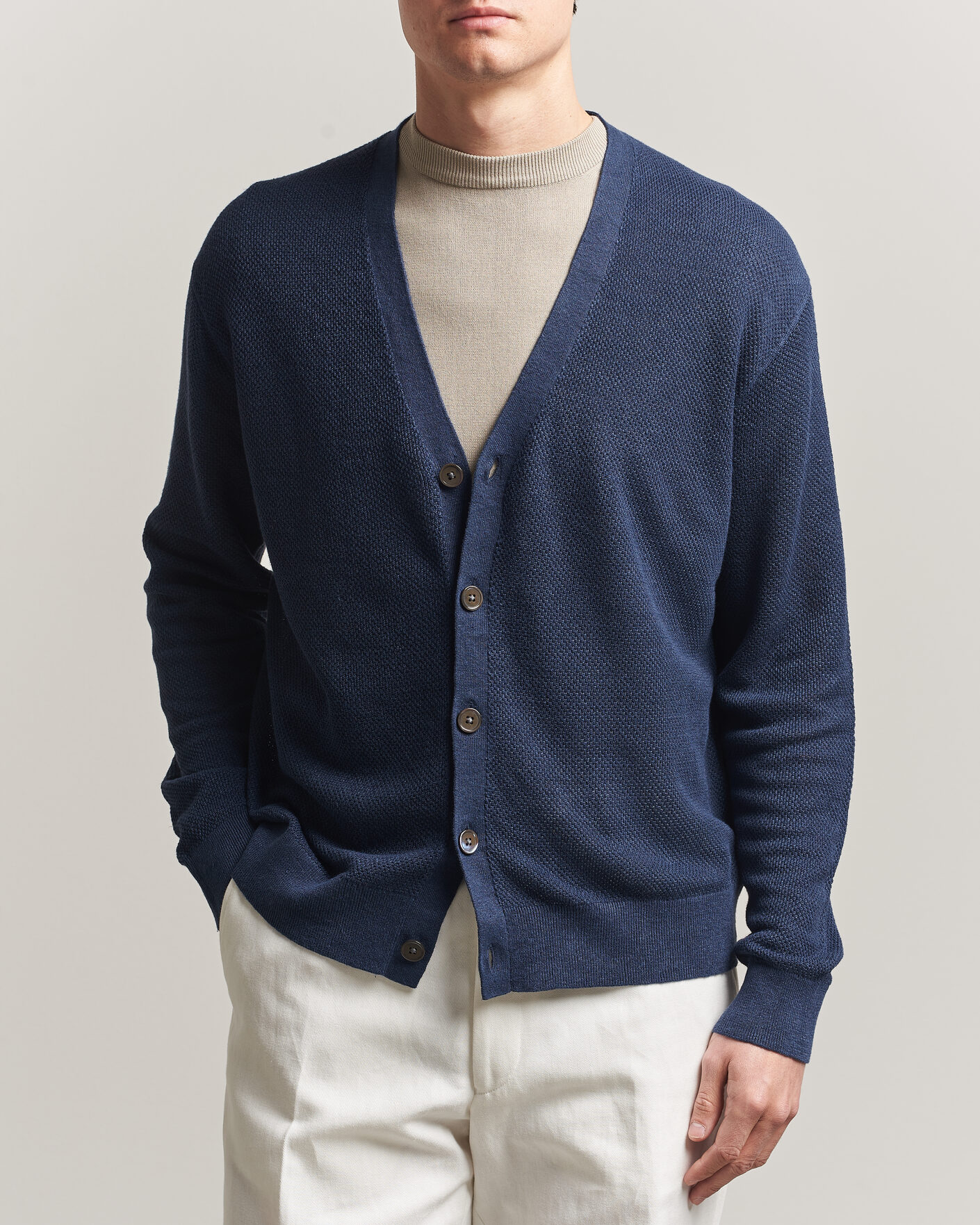 Mies | Puserot | Polo Ralph Lauren | Linen Cardigan Newport Navy