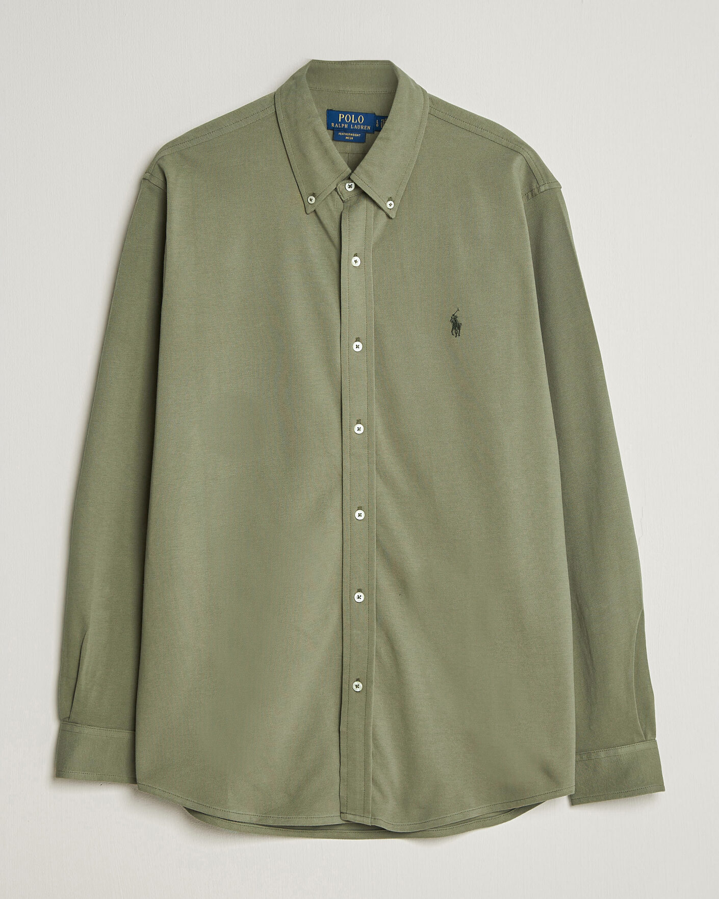Mies | Kauluspaidat | Polo Ralph Lauren | Featherweight Mesh Shirt Cruise Olive