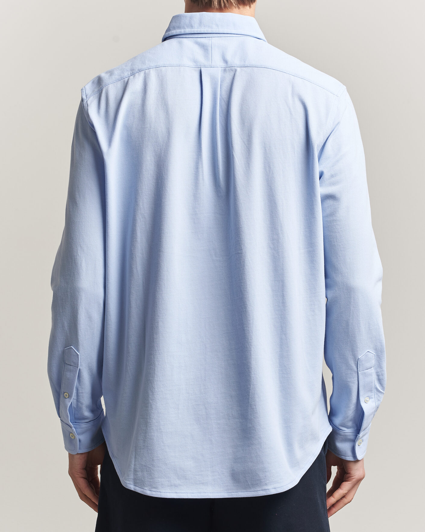 Mies | Kauluspaidat | Polo Ralph Lauren | Featherweight Mesh Shirt Pebble Blue