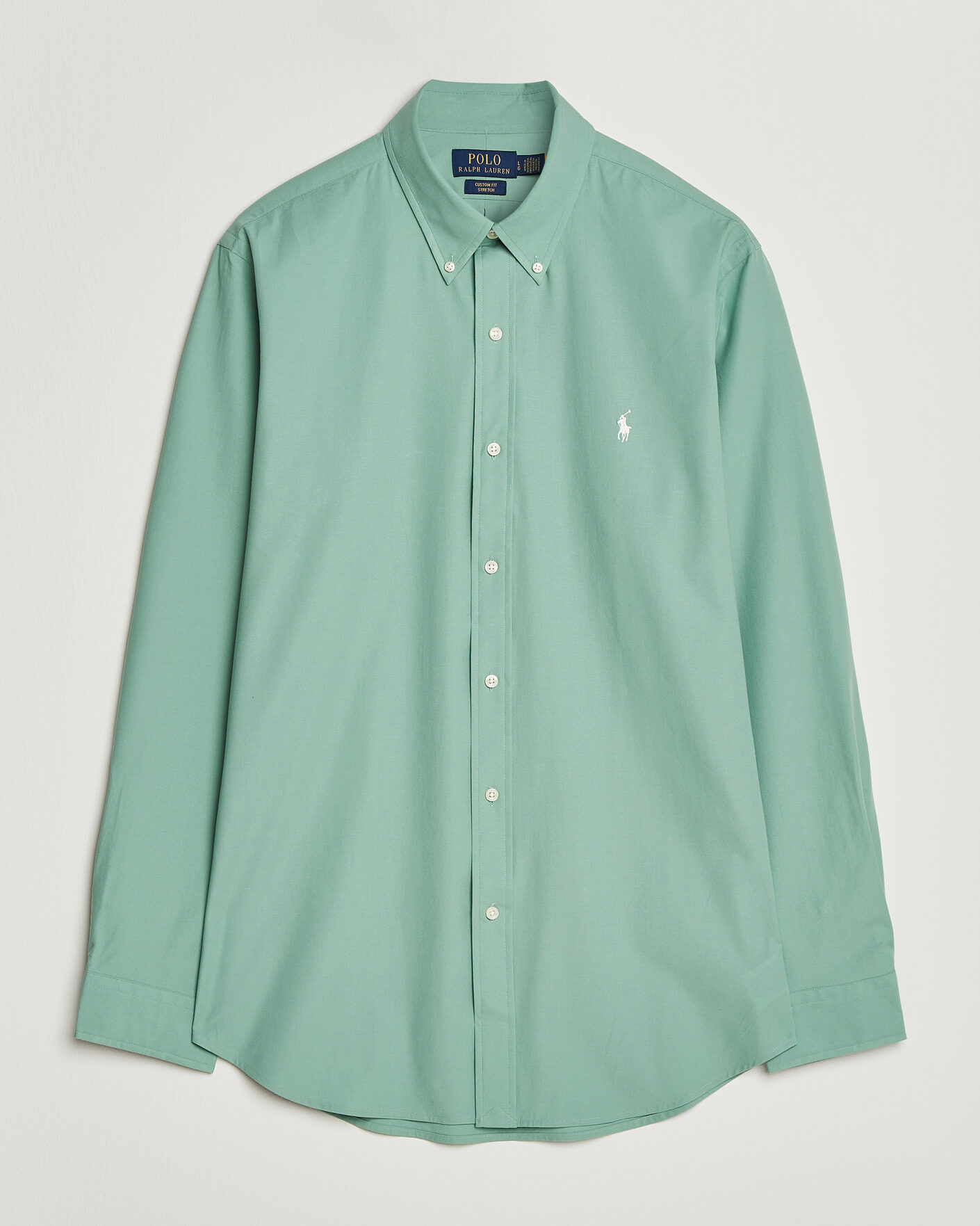 Mies | Kauluspaidat | Polo Ralph Lauren | Custom Fit Poplin Shirt Faded Mint