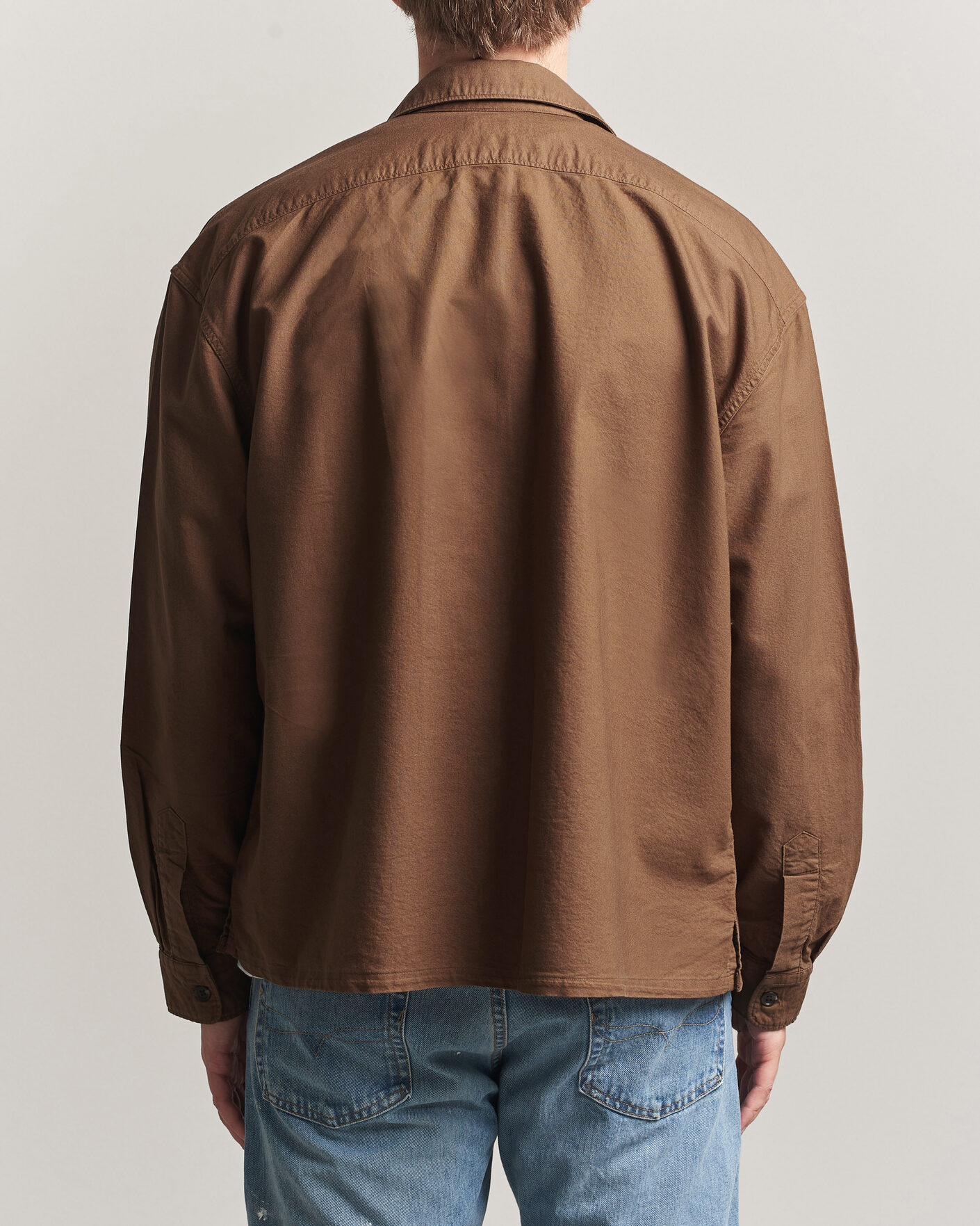 Mies | Kauluspaidat | Polo Ralph Lauren | Osaca Oxford Zip Overshirt Chestnut