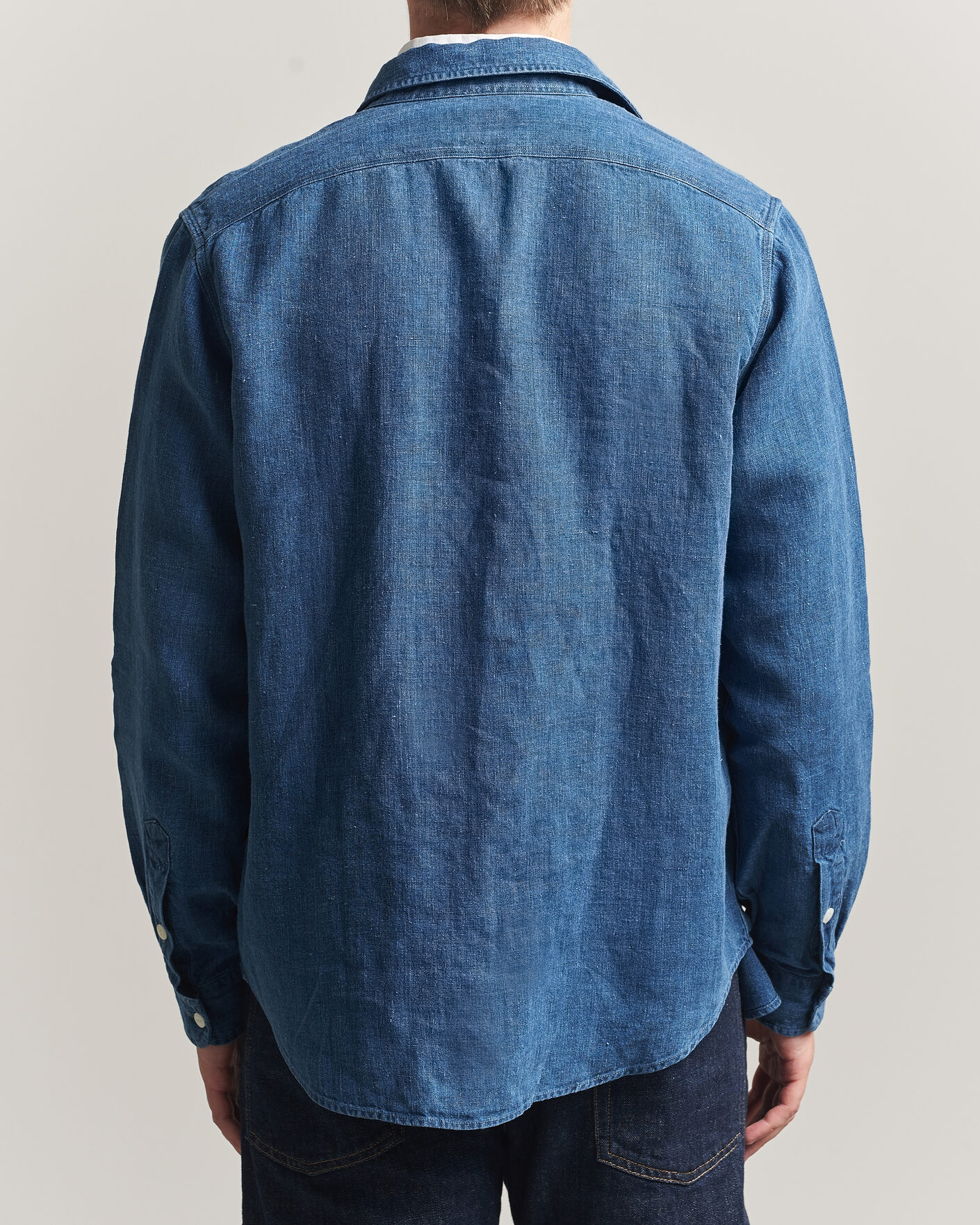 Mies | Kauluspaidat | Polo Ralph Lauren | Indigo/Linen Western Shirt Medium Wash