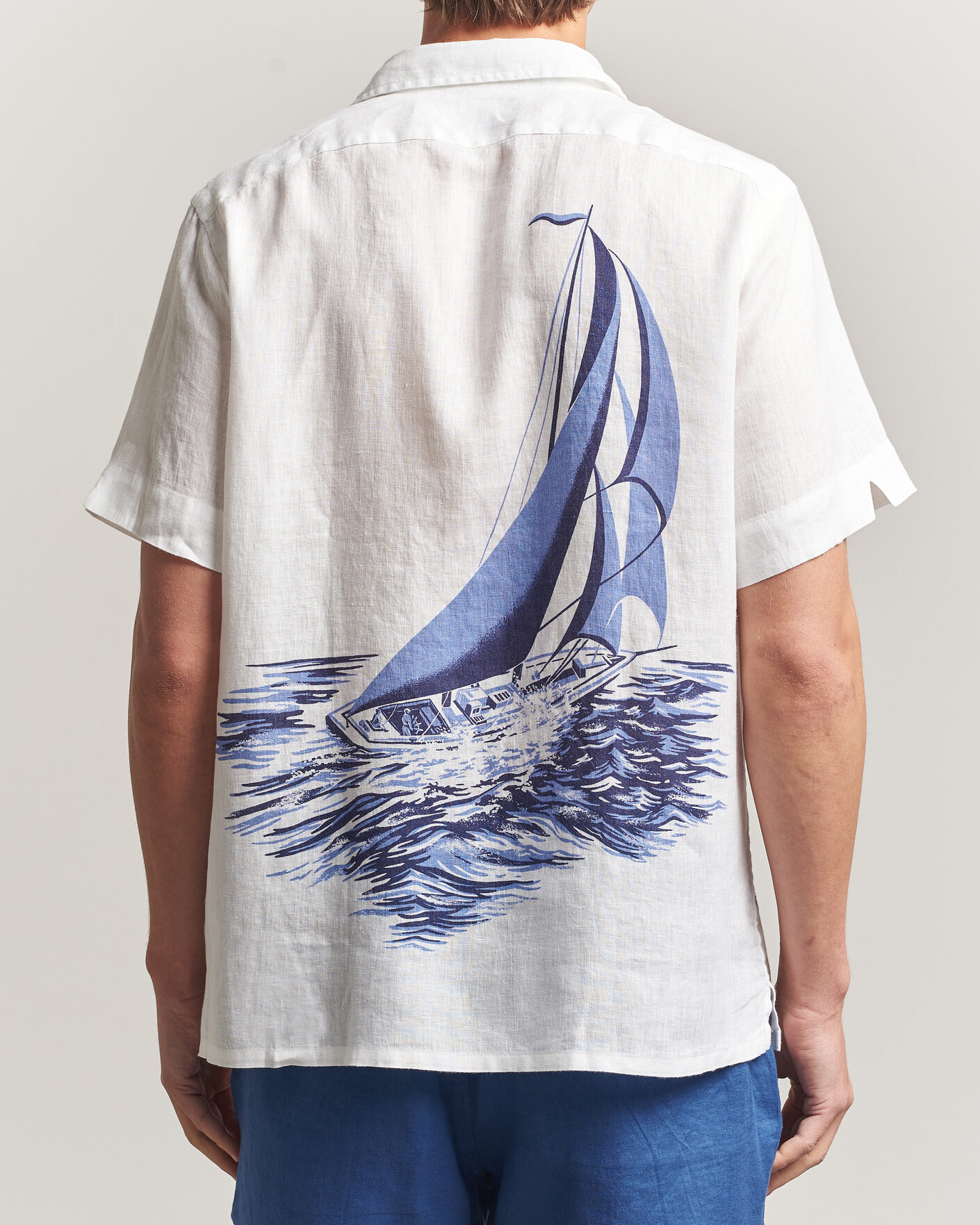 Mies | Kauluspaidat | Polo Ralph Lauren | Linen Camp Shirt Vintage Nautical Sail