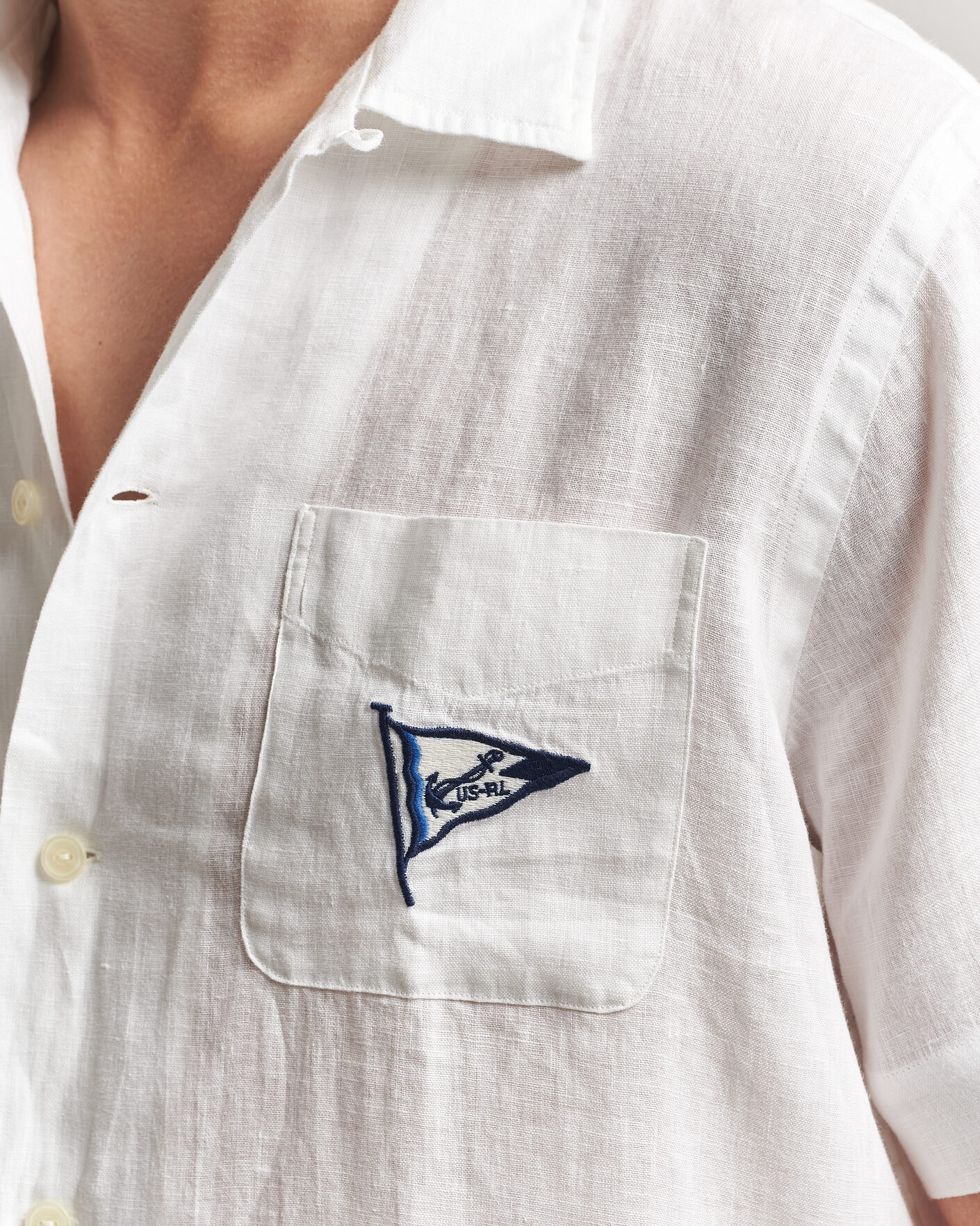 Mies | Kauluspaidat | Polo Ralph Lauren | Linen Camp Shirt Vintage Nautical Sail