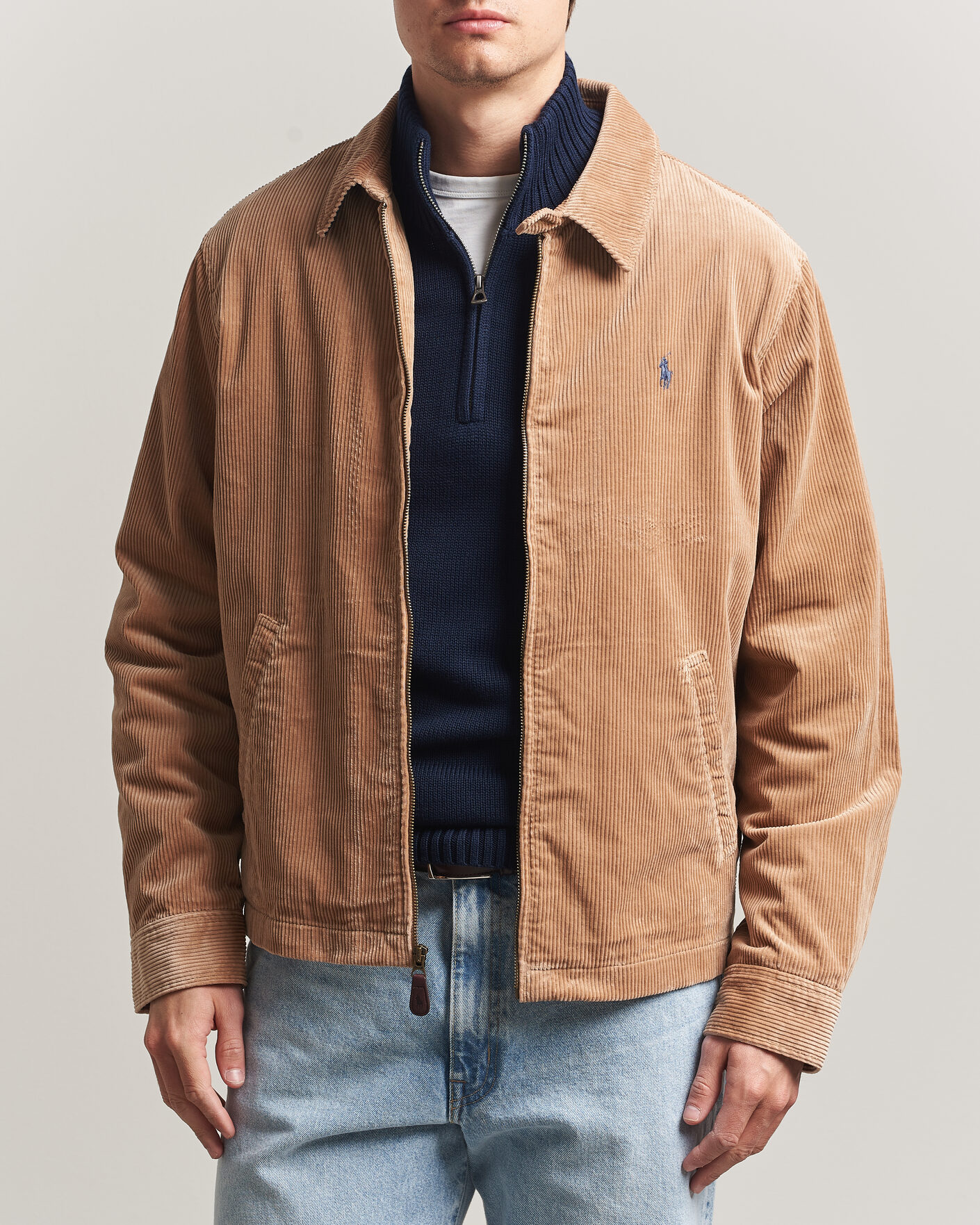 Mies | Takit | Polo Ralph Lauren | Wale Corduroy Windbreaker Vintage Khaki