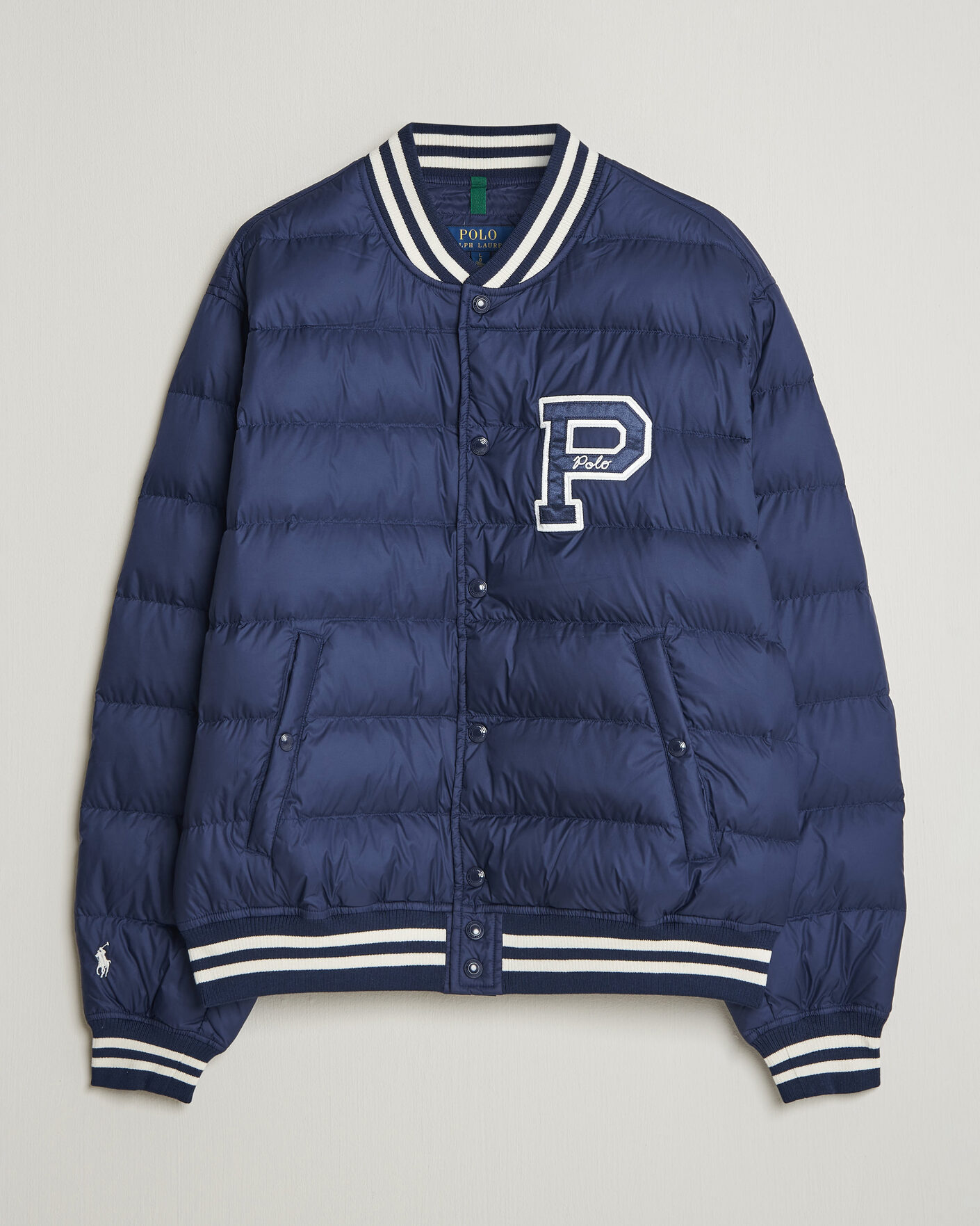 Mies | Takit | Polo Ralph Lauren | Quilted Letterman Jacket Newport Navy