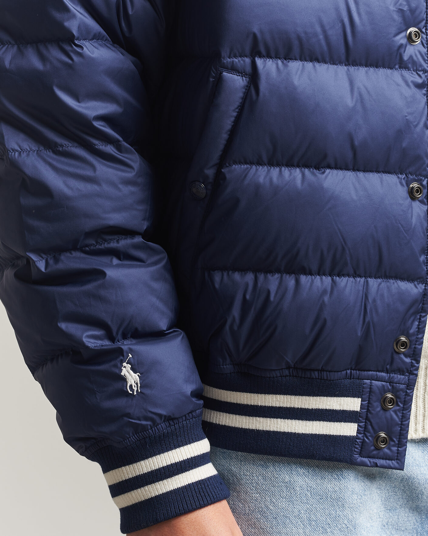 Mies | Takit | Polo Ralph Lauren | Quilted Letterman Jacket Newport Navy