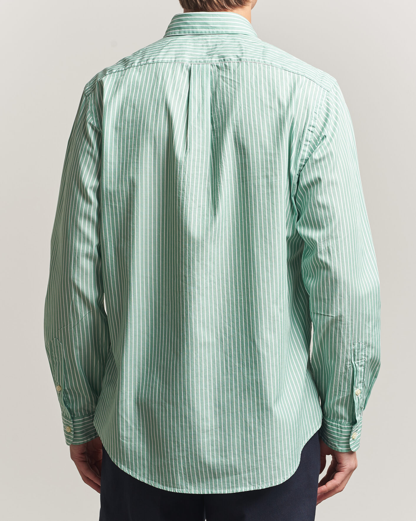 Mies | Kauluspaidat | Polo Ralph Lauren | Custom Fit Stripe Poplin Shirt Faded Mint