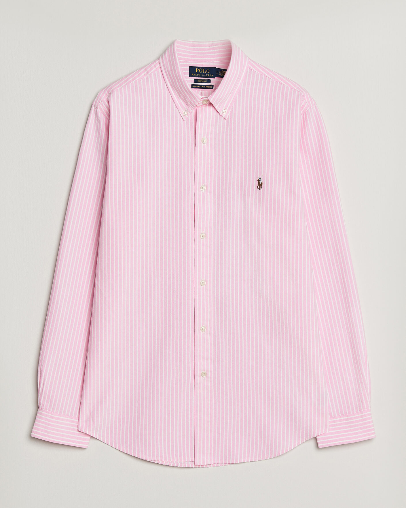 Mies | Kauluspaidat | Polo Ralph Lauren | Custom Fit Seersucker/Oxford Stripe Shirt New Rose