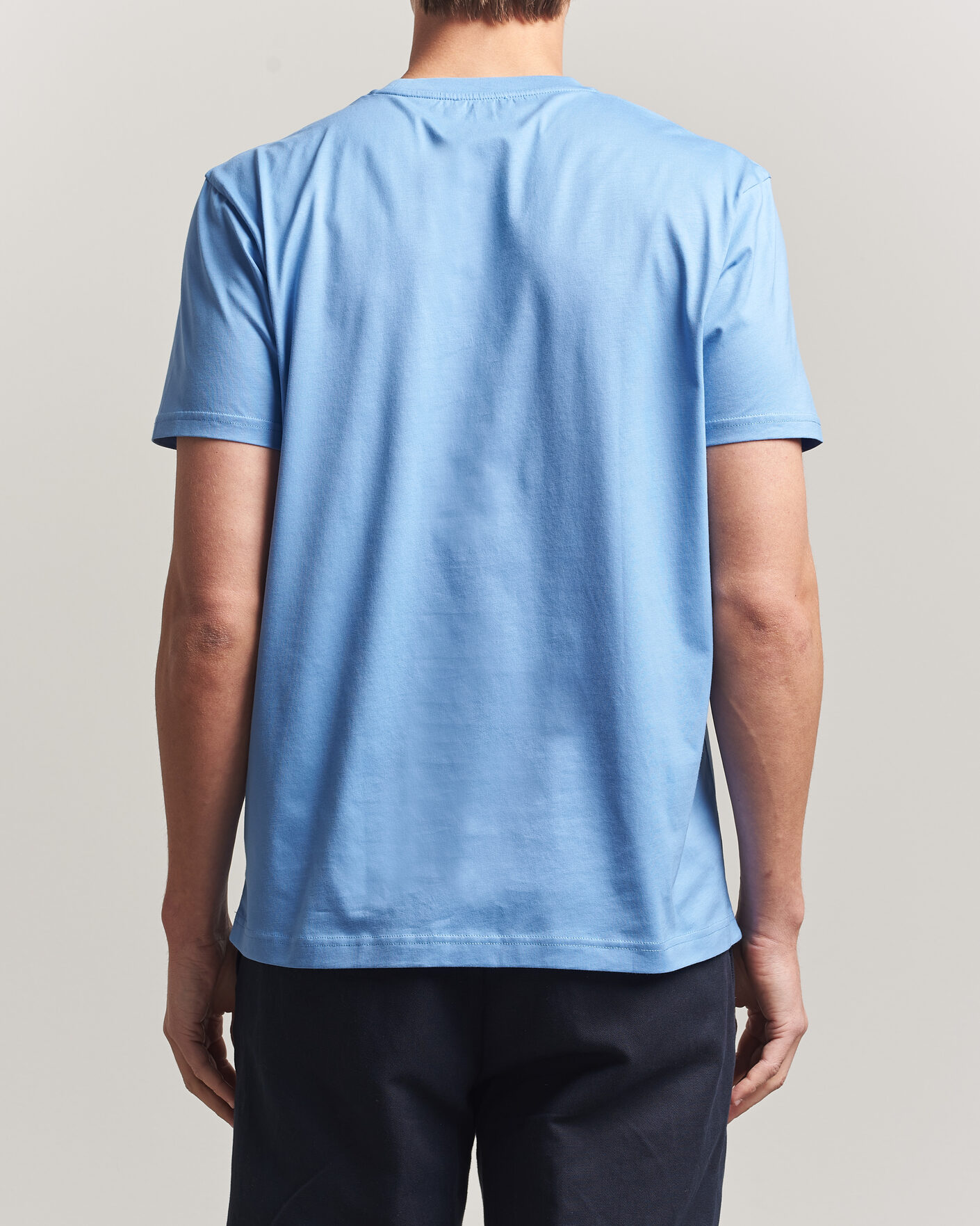 Mies | T-paidat | Sunspel | Riviera Midweight T-Shirt Azure Blue
