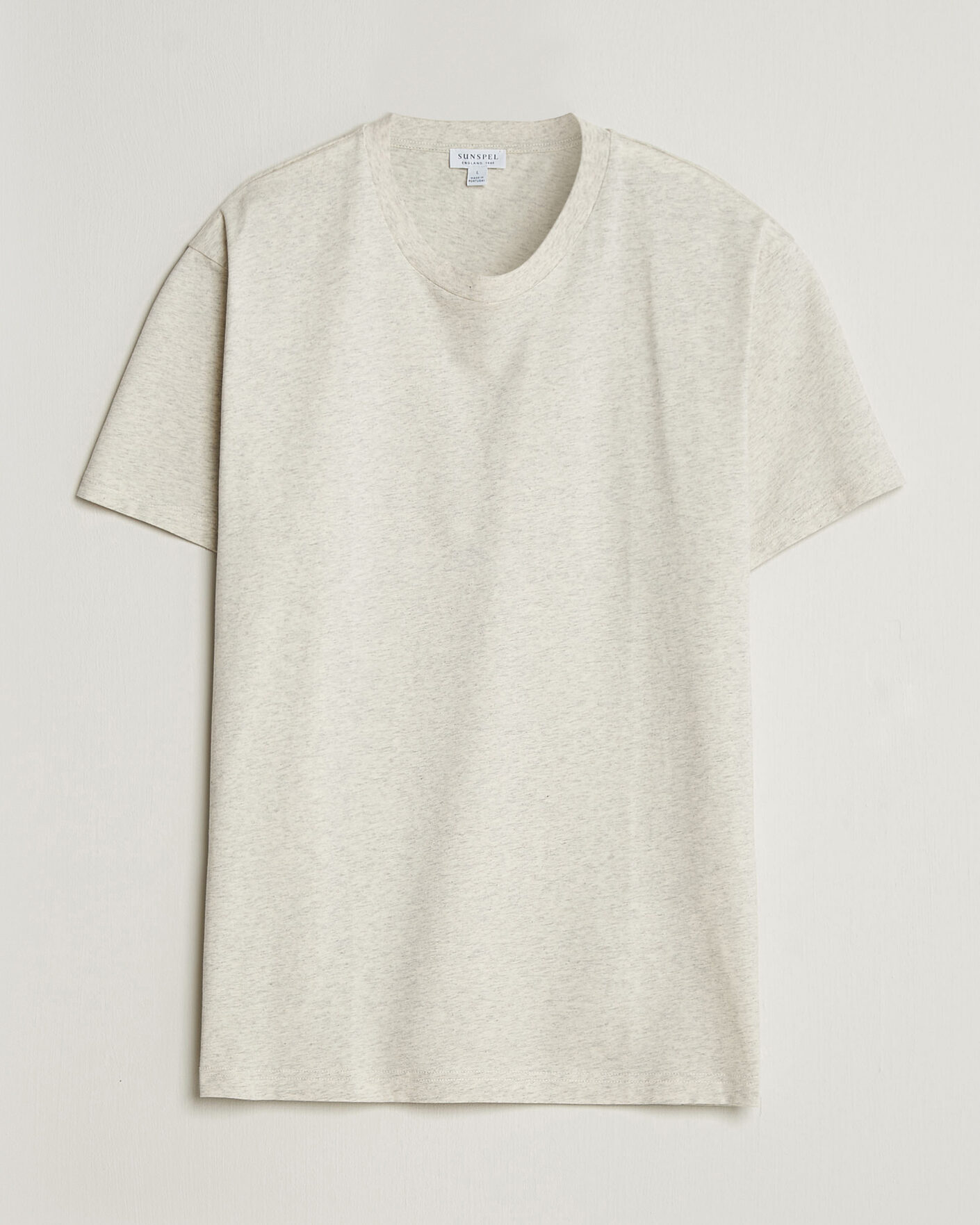 Mies | T-paidat | Sunspel | Riviera Midweight T-Shirt Archive White