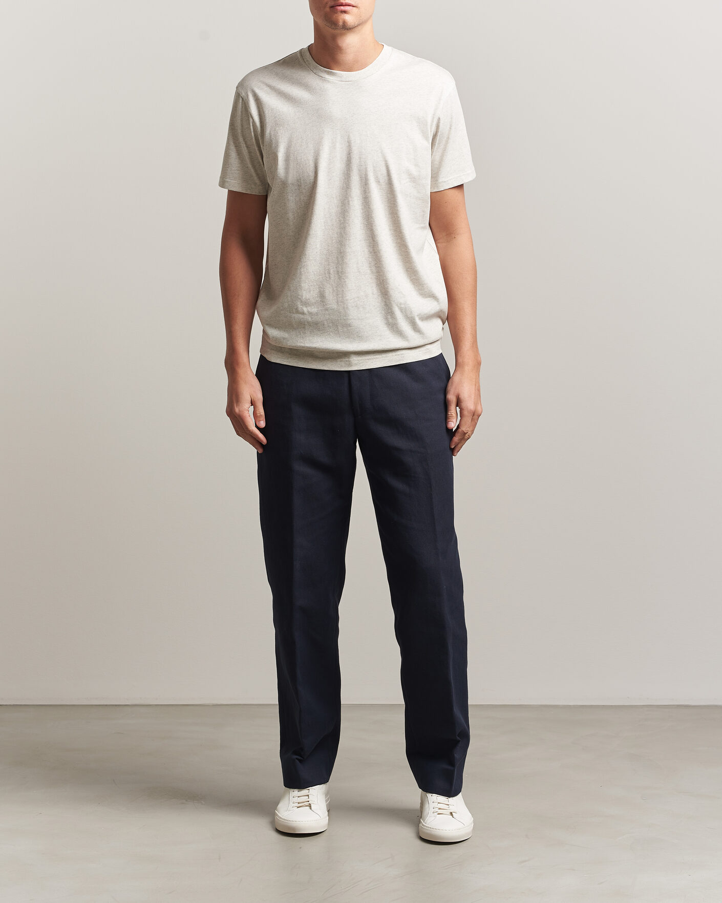 Mies | T-paidat | Sunspel | Riviera Midweight T-Shirt Archive White