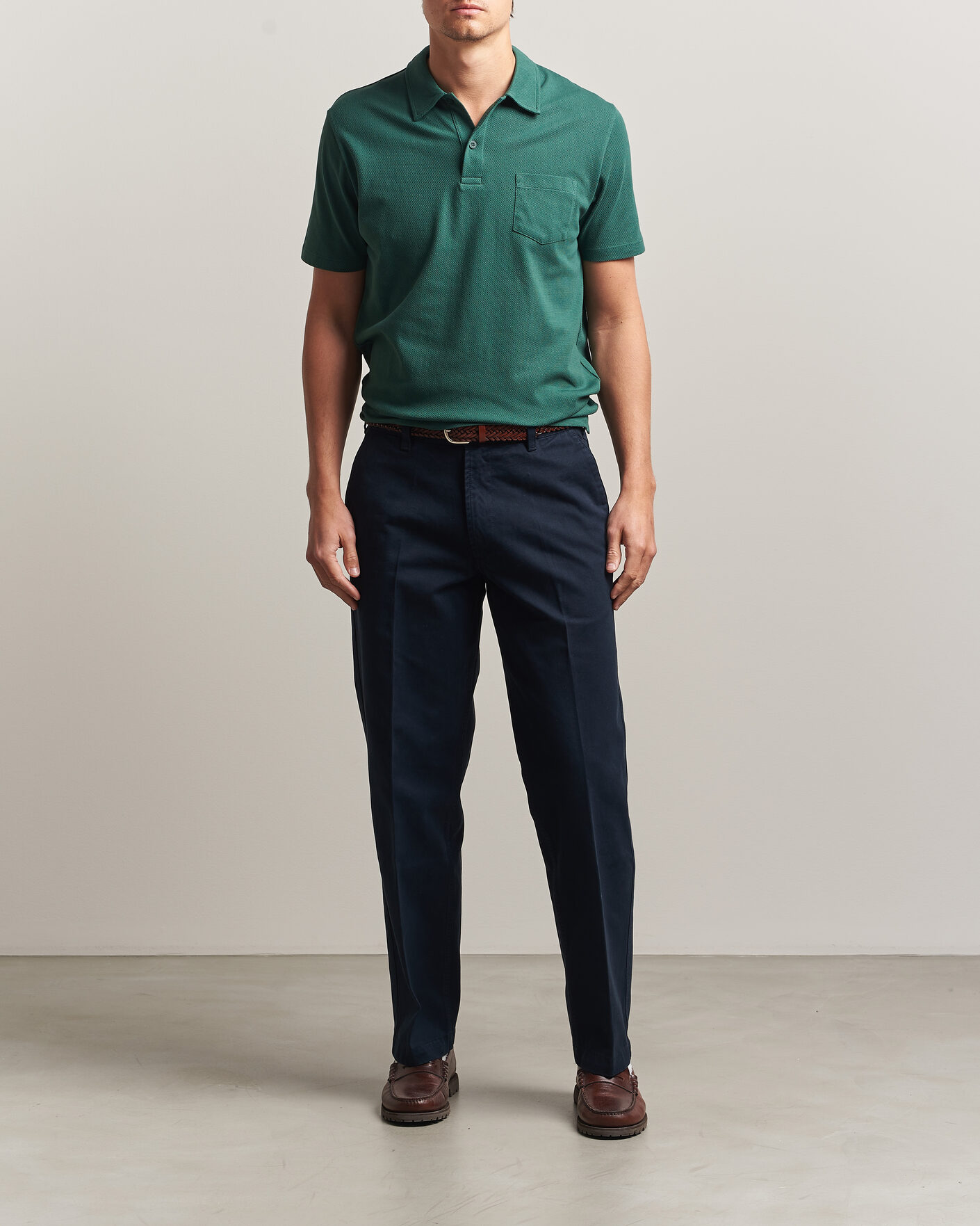 Mies | Pikeet | Sunspel | Riviera Polo Shirt Forest Green