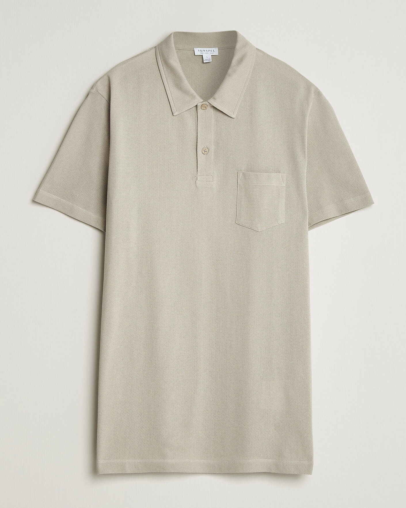 Mies | Pikeet | Sunspel | Riviera Polo Shirt Ash