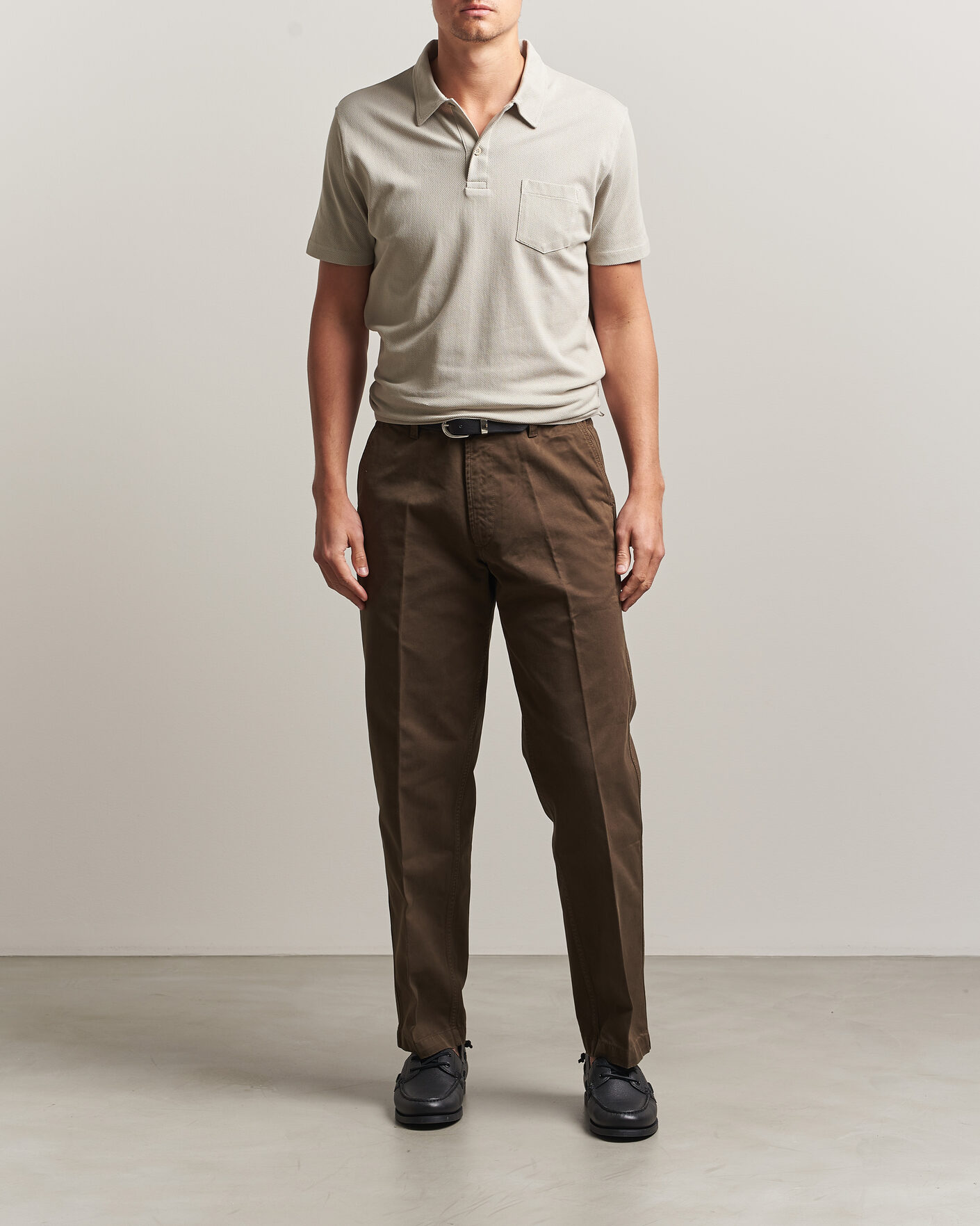 Mies | Pikeet | Sunspel | Riviera Polo Shirt Ash