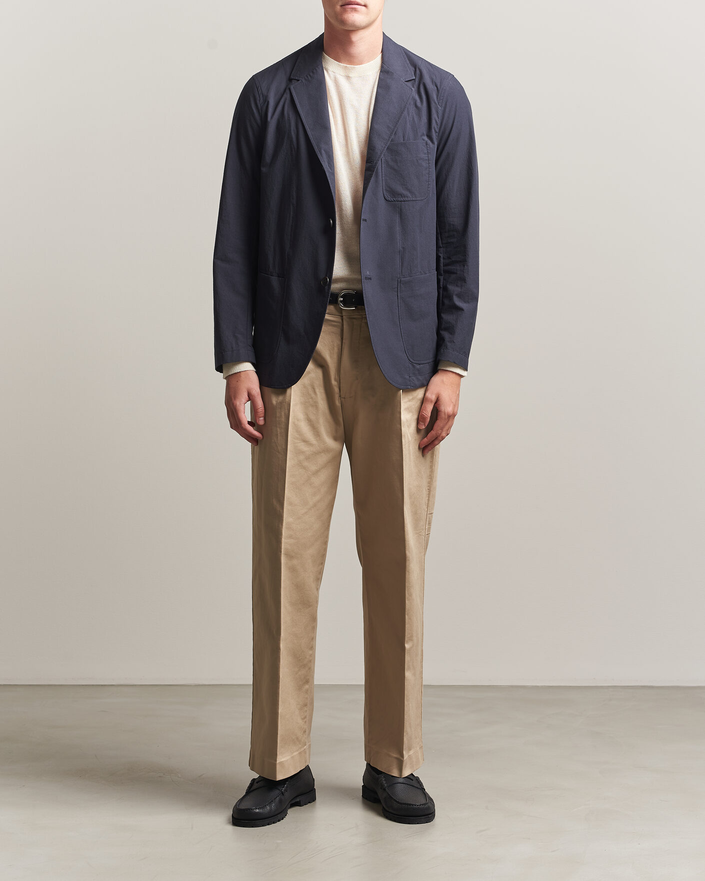 Mies | Pikkutakit | Sunspel | Lightweight Poplin Jacket Blazer Navy