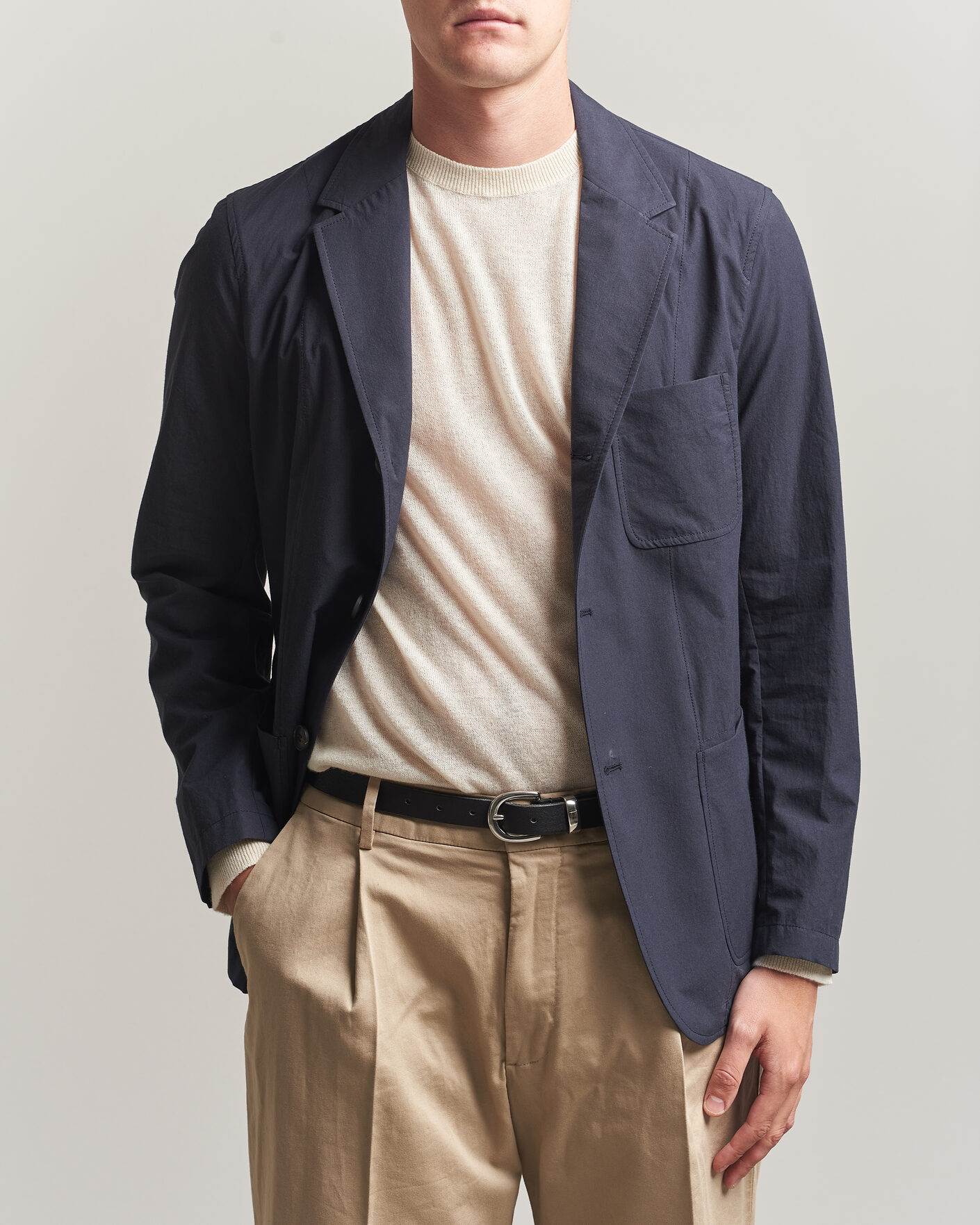 Mies | Pikkutakit | Sunspel | Lightweight Poplin Jacket Blazer Navy