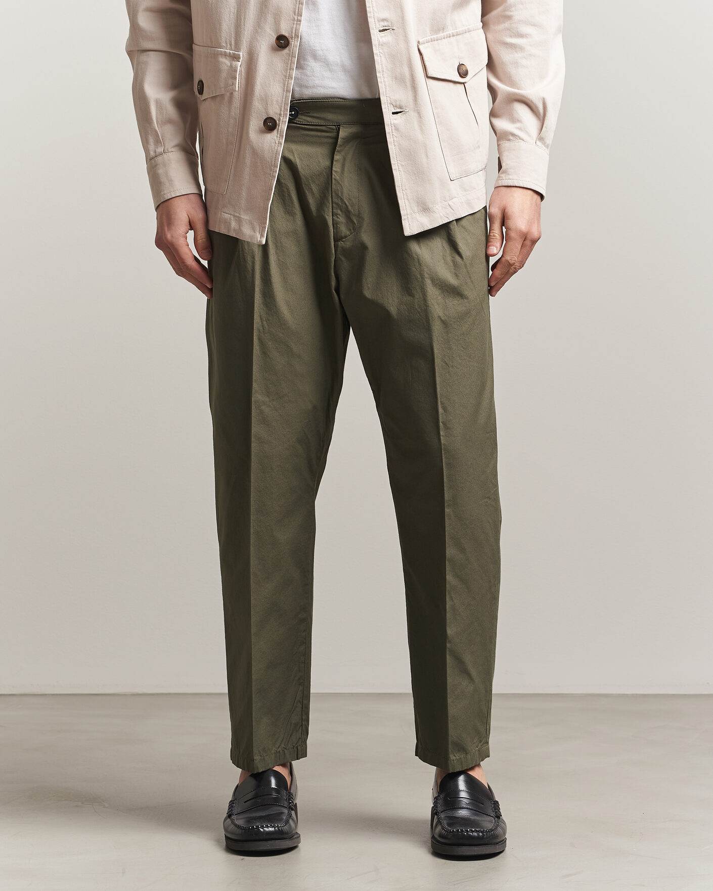 Mies | Housut | Massimo Alba | Stan Pleated Chinos Military