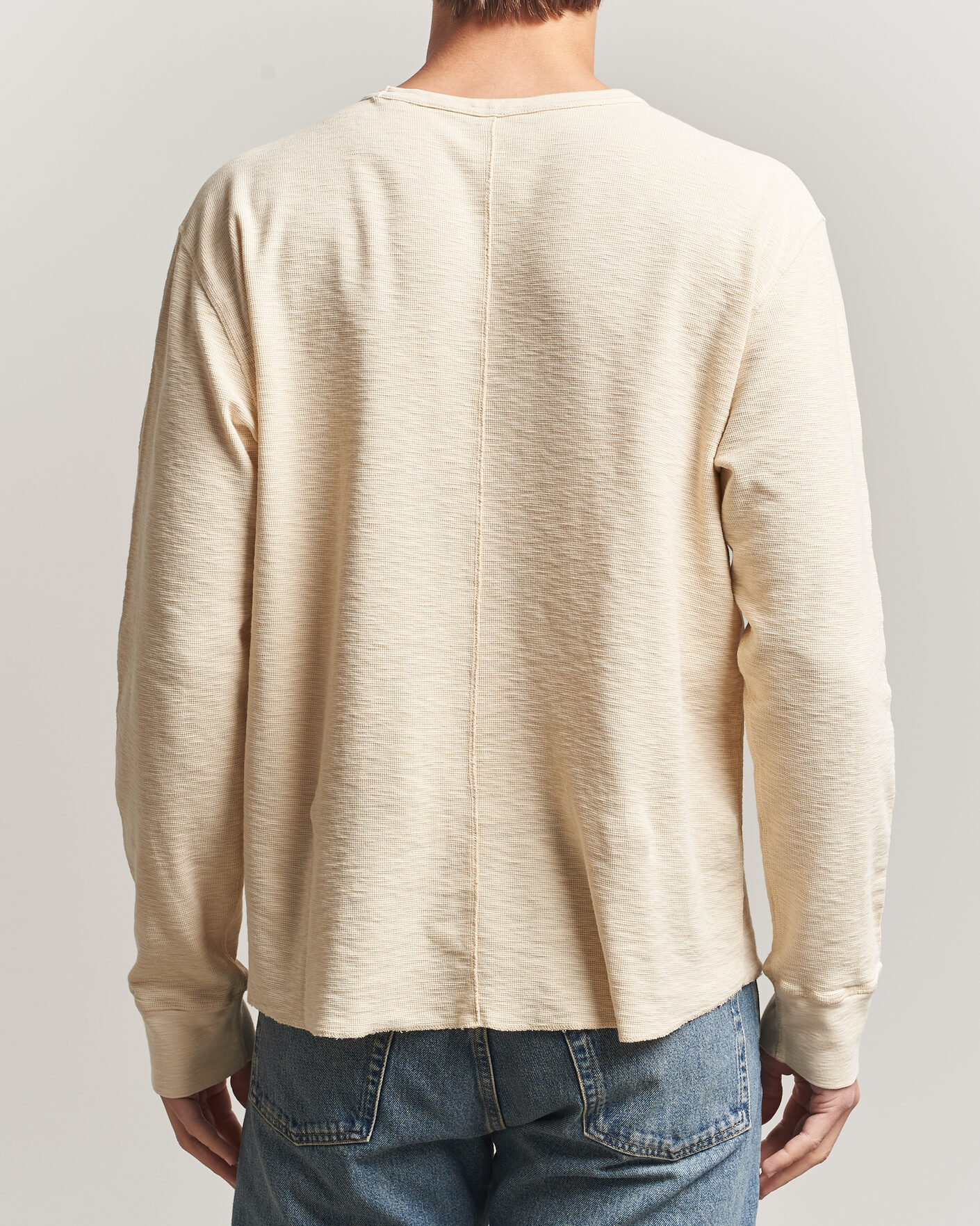 Mies | T-paidat | Sunflower | Long Sleeve Waffle Tee Beige