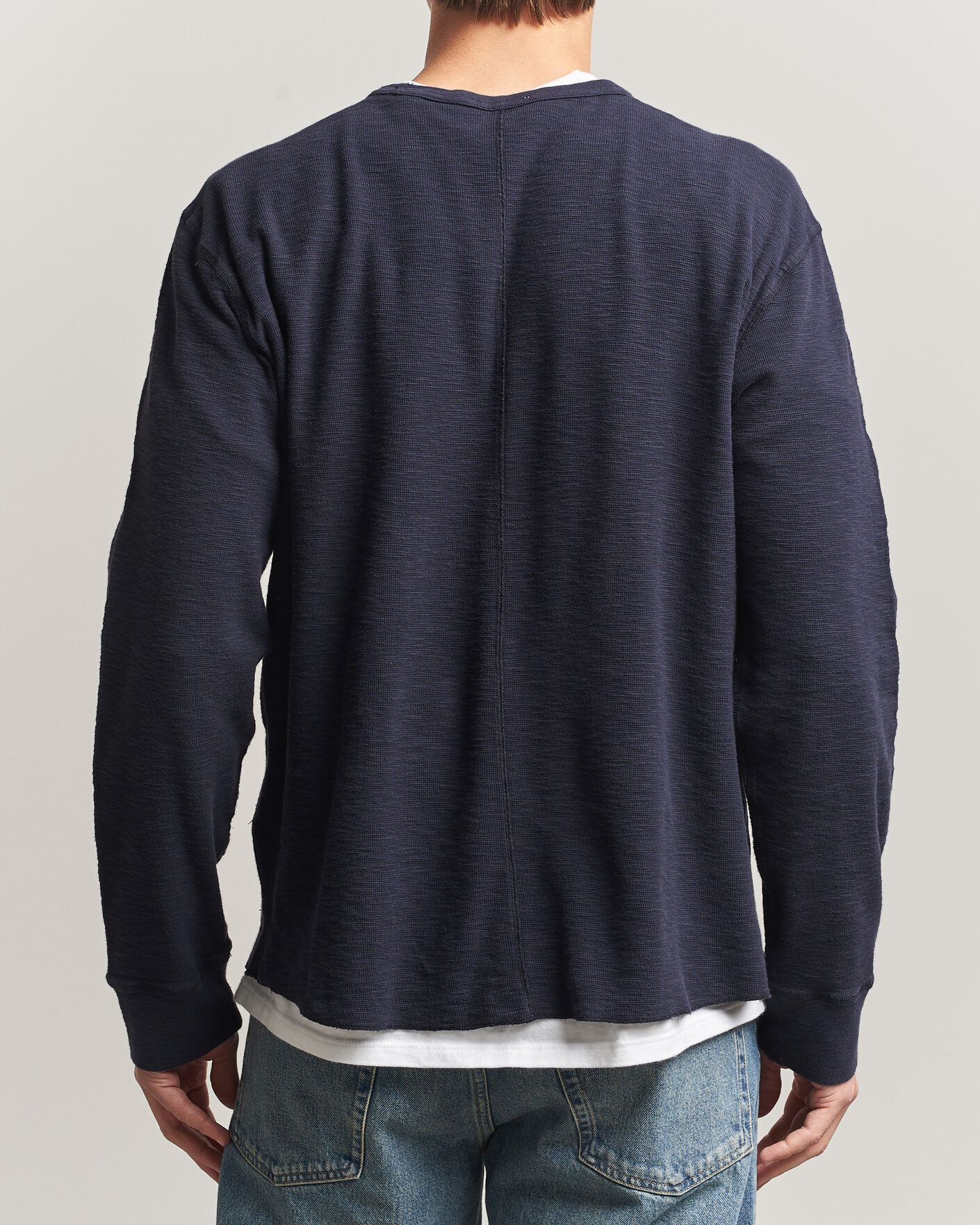 Mies | T-paidat | Sunflower | Long Sleeve Waffle Tee Navy