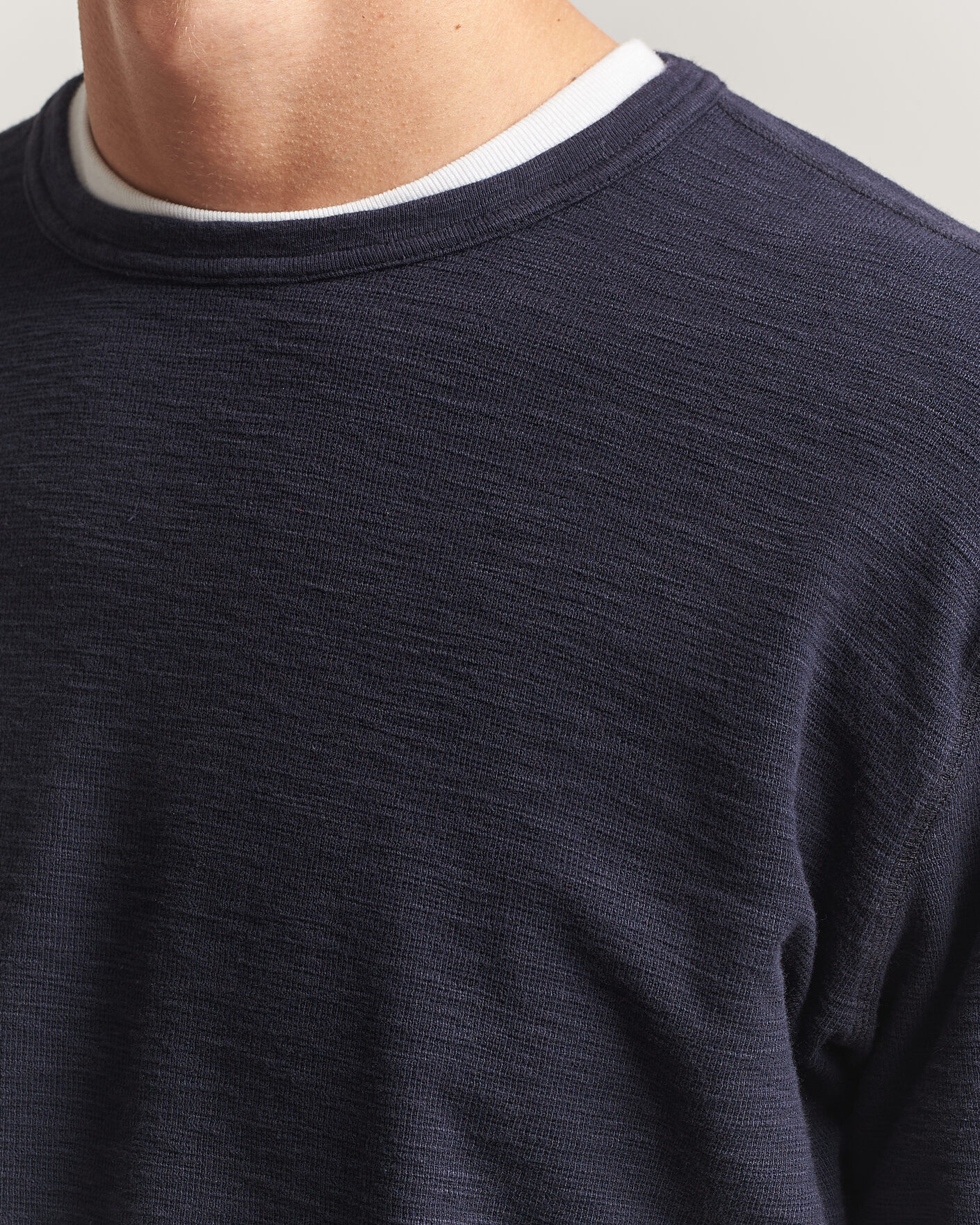 Mies | T-paidat | Sunflower | Long Sleeve Waffle Tee Navy