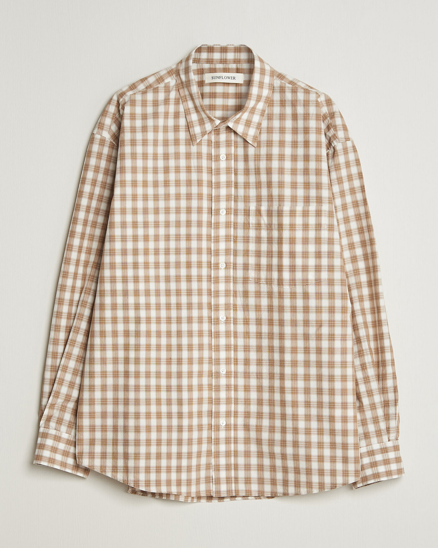 Mies | Kauluspaidat | Sunflower | New Base Shirt Beige Check