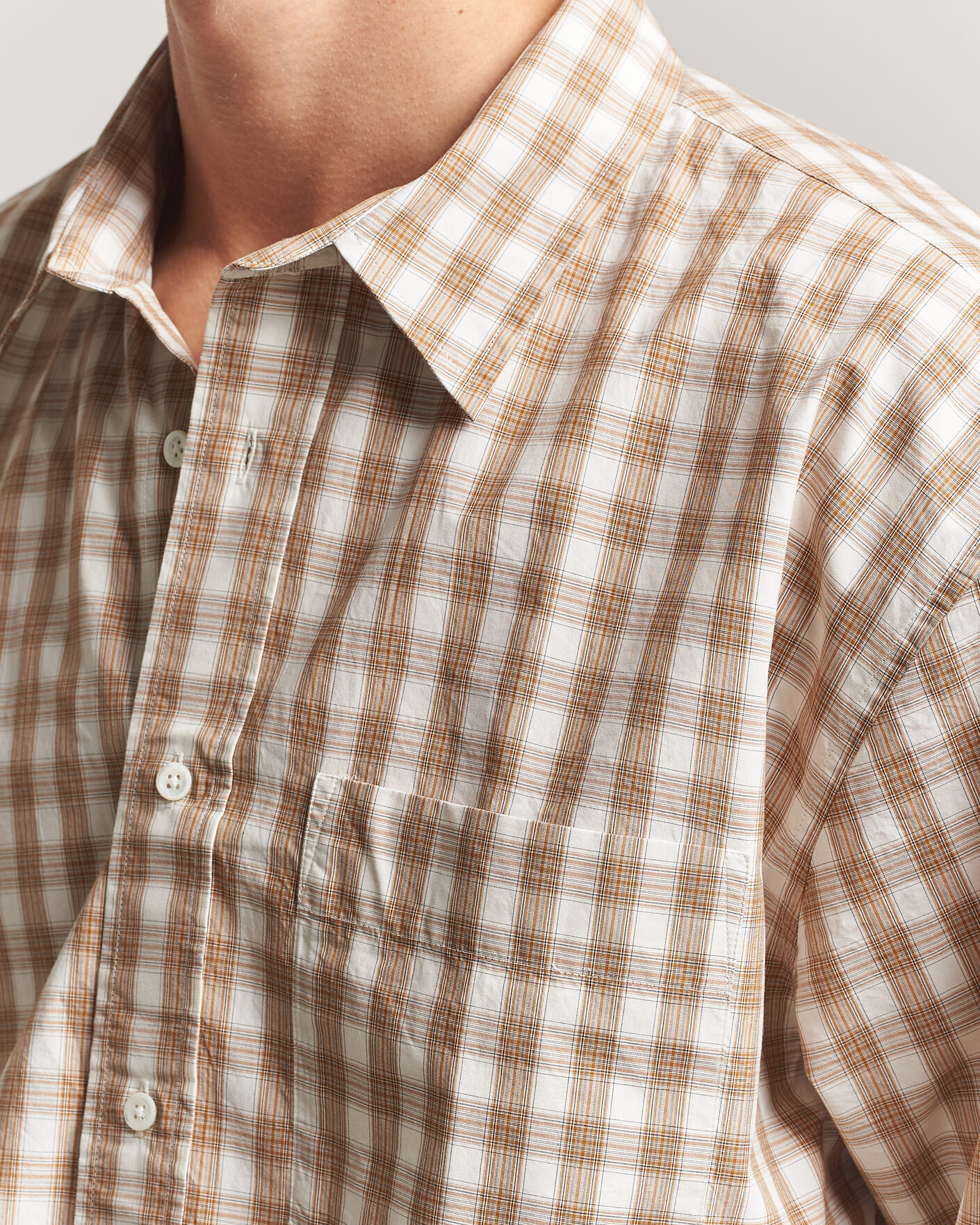 Mies | Kauluspaidat | Sunflower | New Base Shirt Beige Check