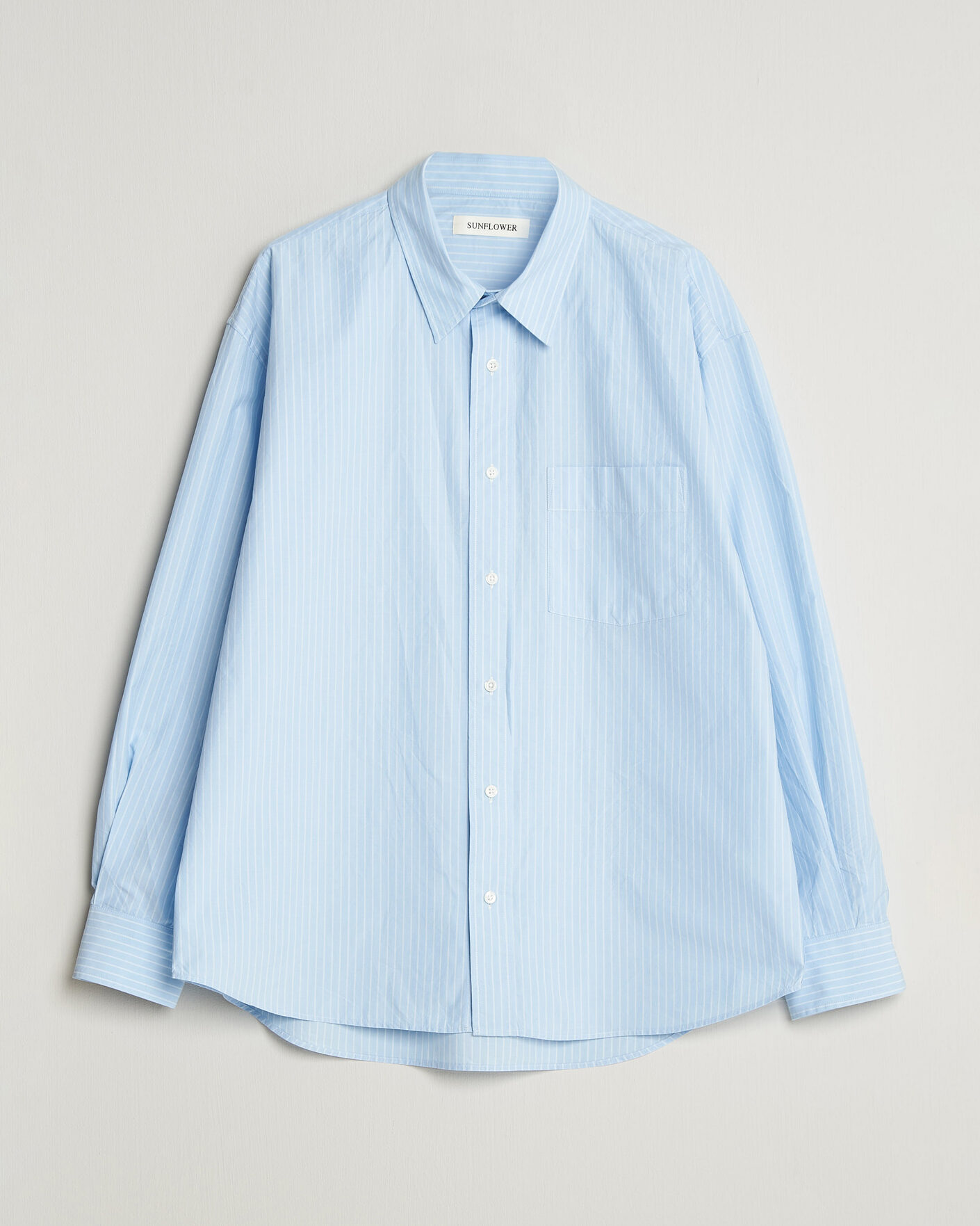 Mies | Kauluspaidat | Sunflower | New Base Shirt Light Blue Stripe