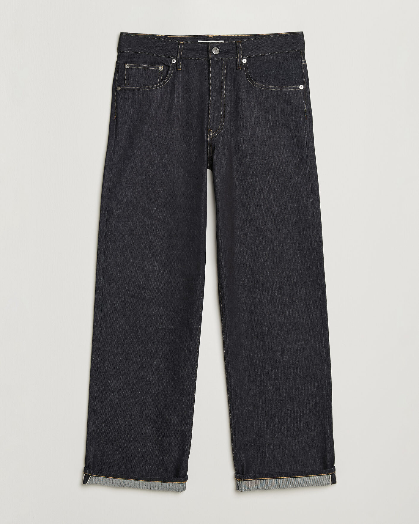 Mies | Housut | Sunflower | Loose Selvedge Jeans Raw Indigo