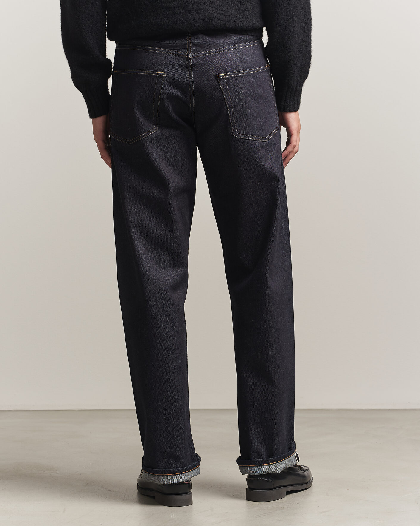 Mies | Housut | Sunflower | Loose Selvedge Jeans Raw Indigo