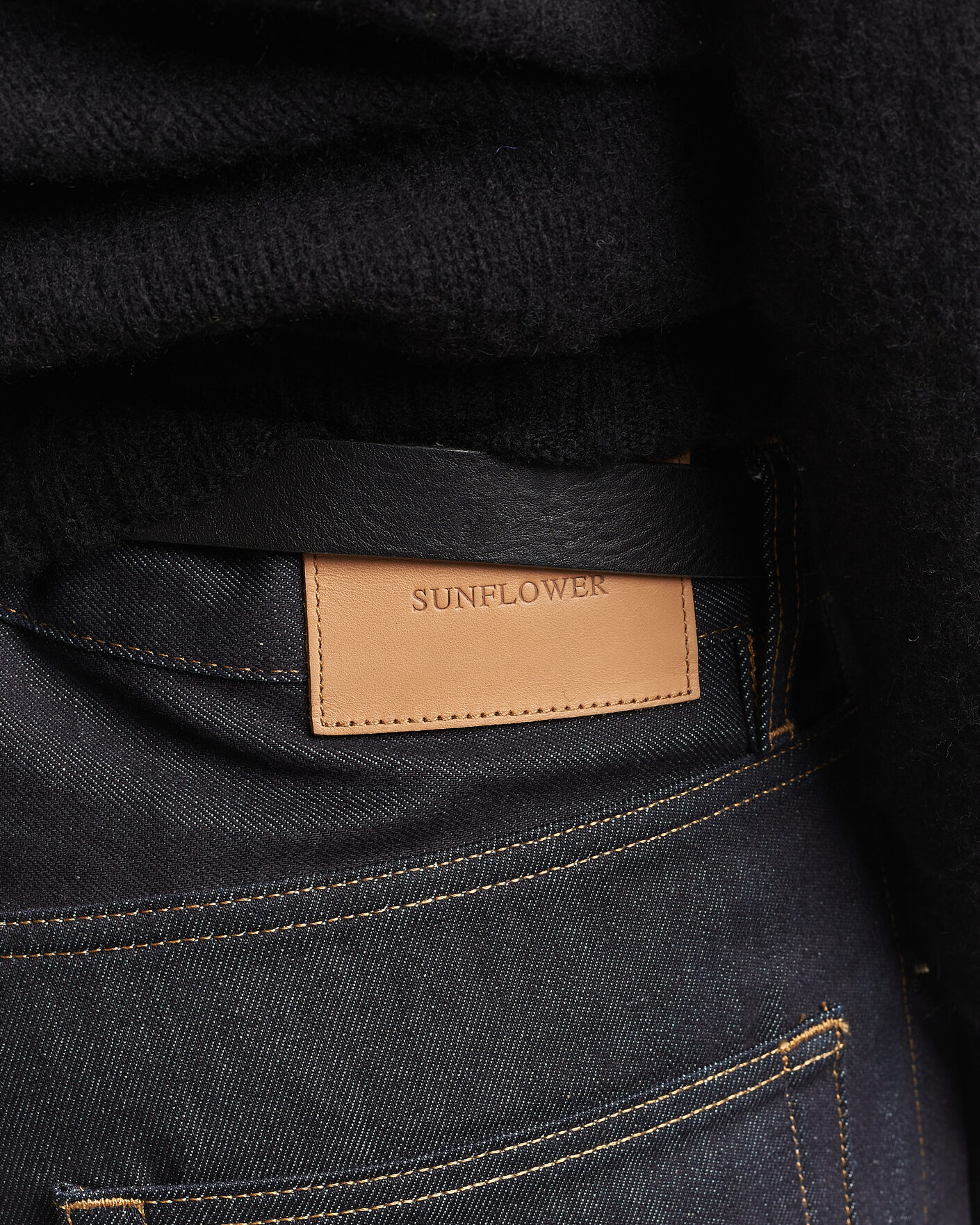 Mies | Housut | Sunflower | Loose Selvedge Jeans Raw Indigo