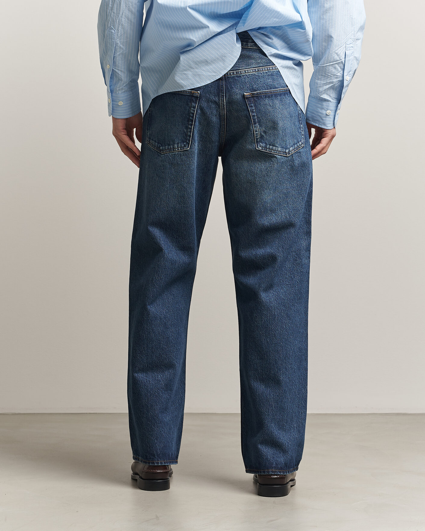 Mies | Housut | Sunflower | Loose Jeans Dark Blue Worn
