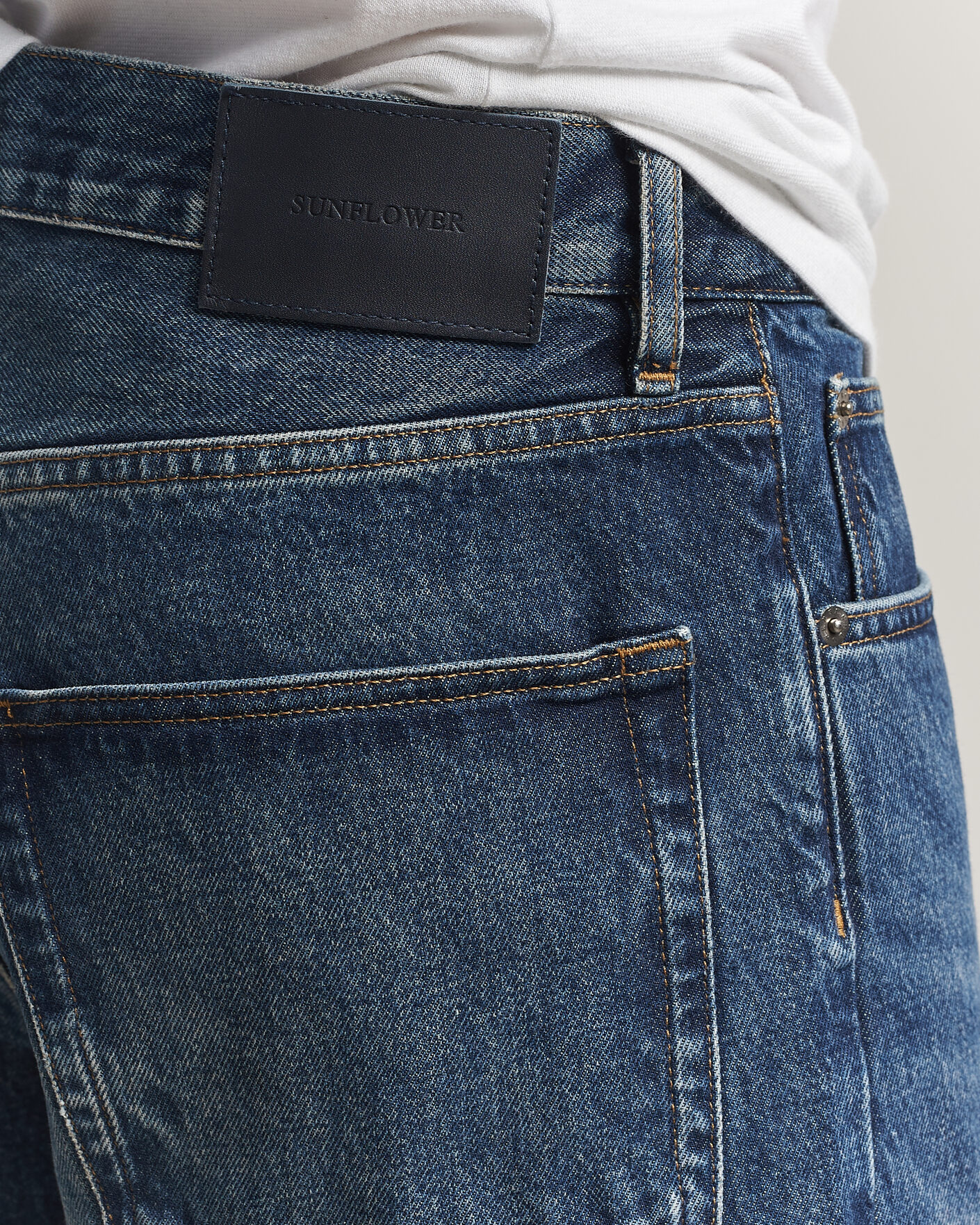 Mies | Housut | Sunflower | Loose Jeans Dark Blue Worn