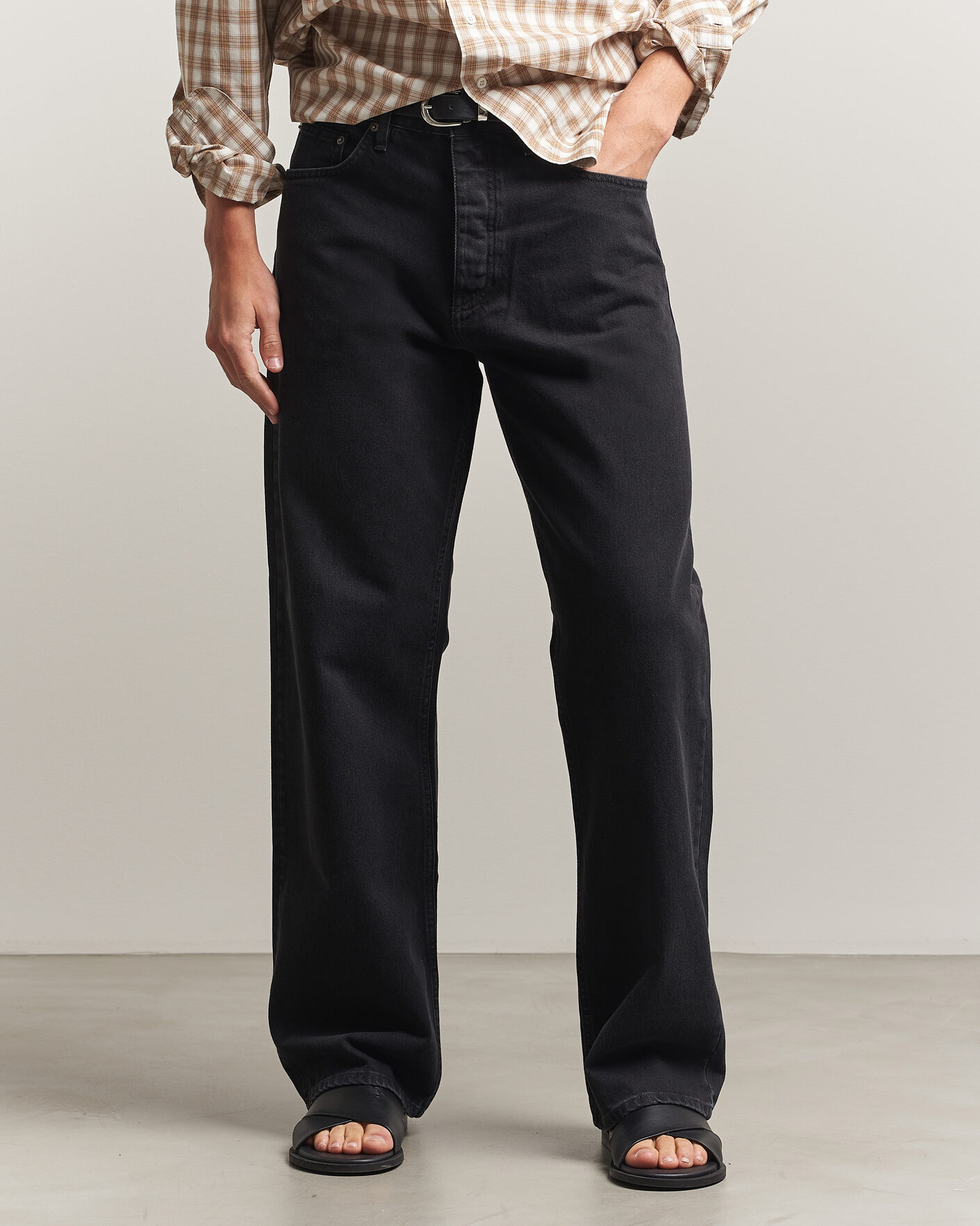 Mies | Housut | Sunflower | Loose Jeans Washed Black