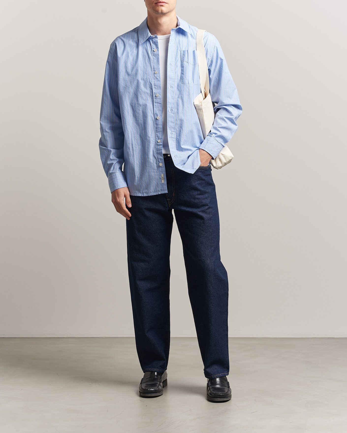 Mies | Kauluspaidat | Forét | Maple Regular Fit Poplin Shirt Light Blue