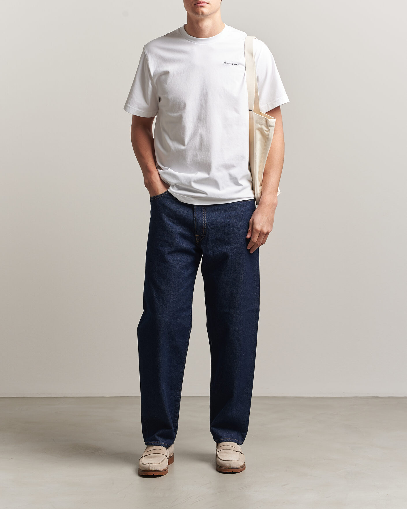 Mies | T-paidat | Forét | Slow Down T-Shirt White