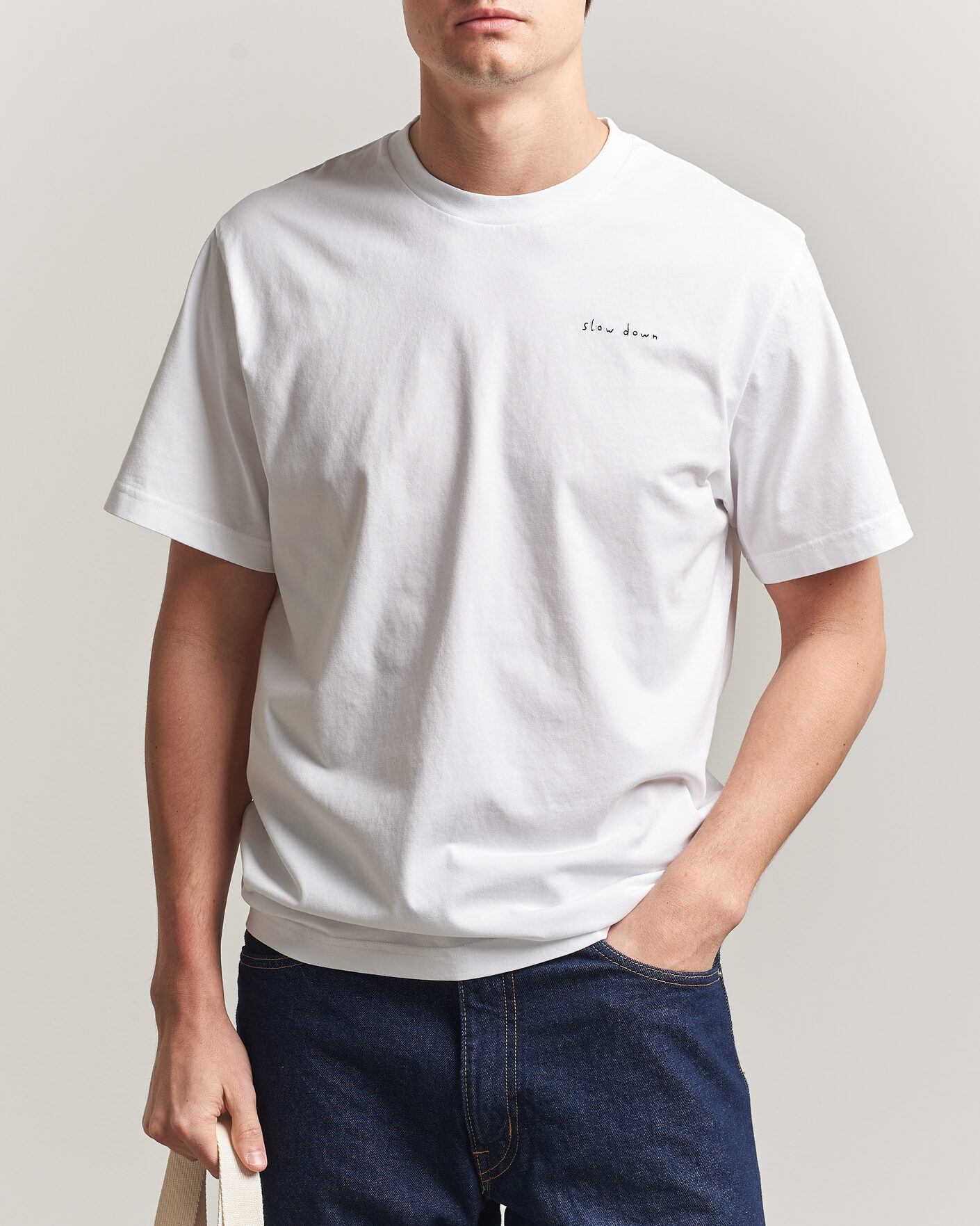 Mies | T-paidat | Forét | Slow Down T-Shirt White