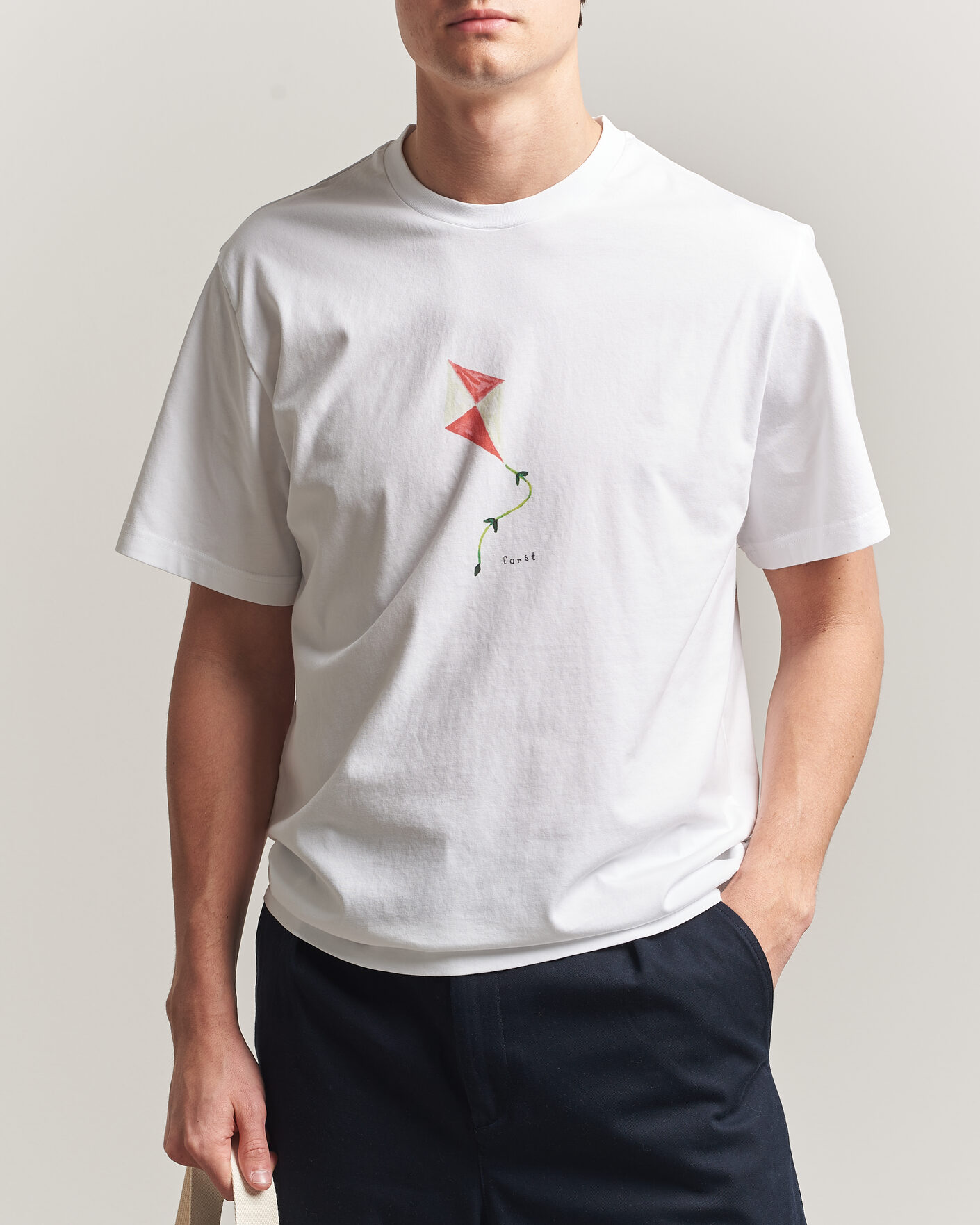 Mies | T-paidat | Forét | Fly T-Shirt White