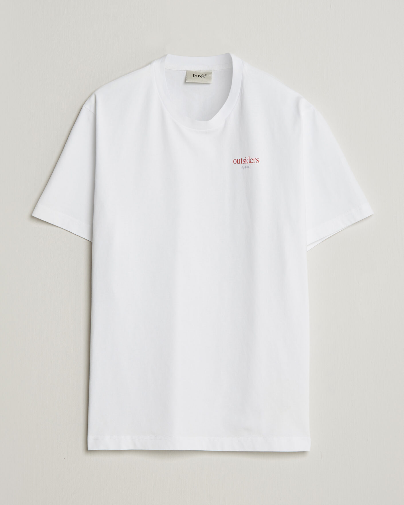 Mies | T-paidat | Forét | To Do Back Print T-Shirt White