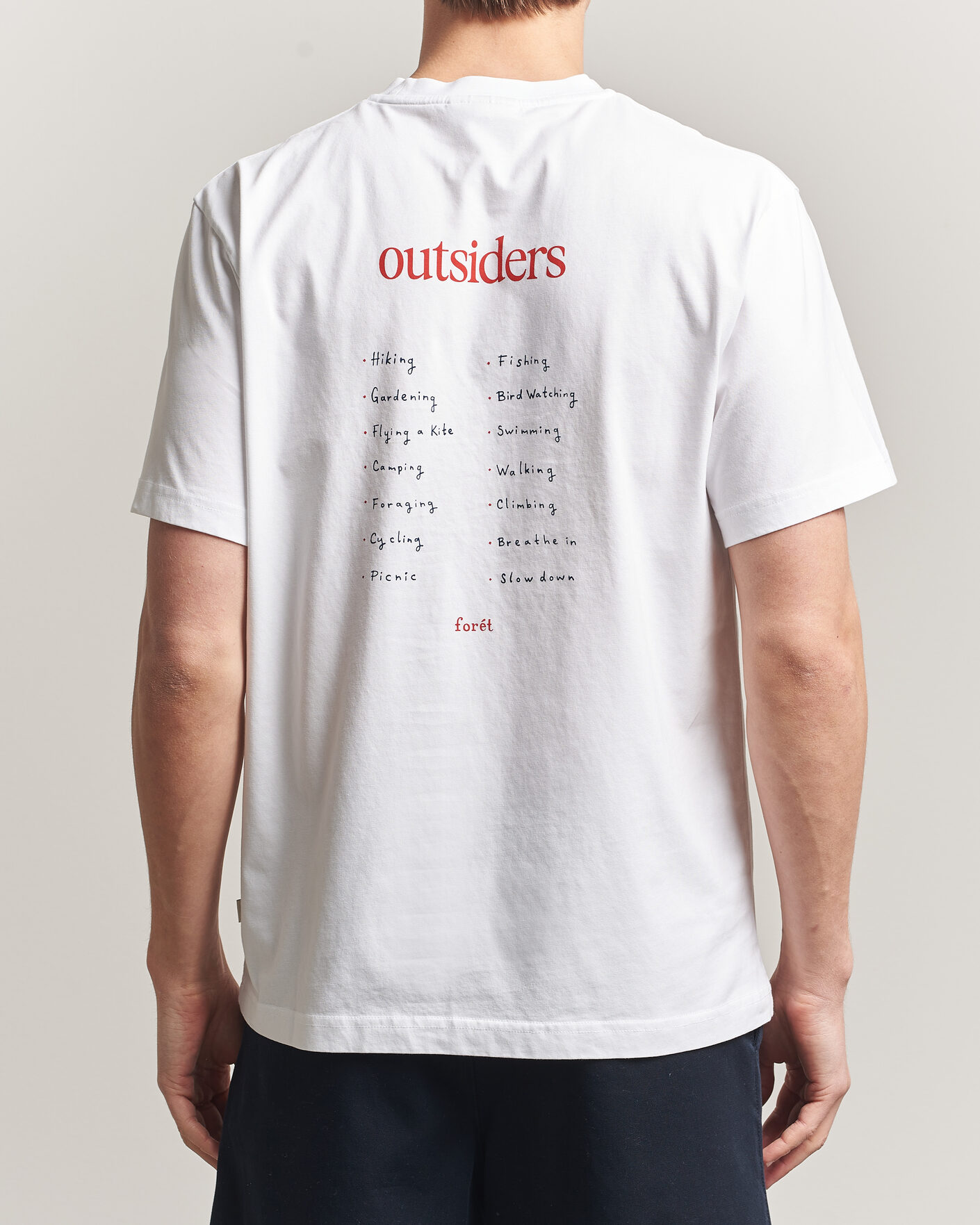 Mies | T-paidat | Forét | To Do Back Print T-Shirt White