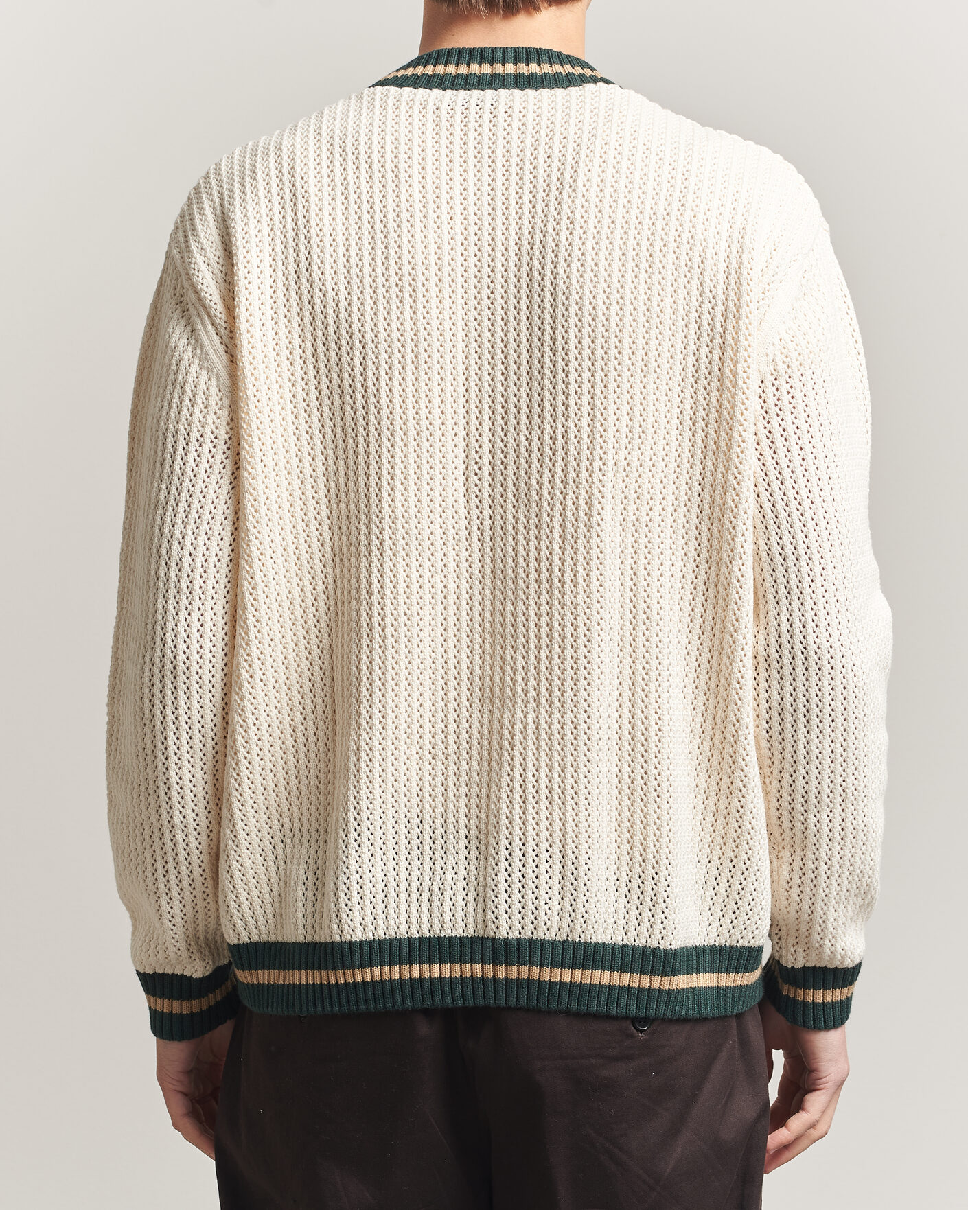 Mies | Puserot | LES DEUX | Lace Knitted Cardigan Eggnog White