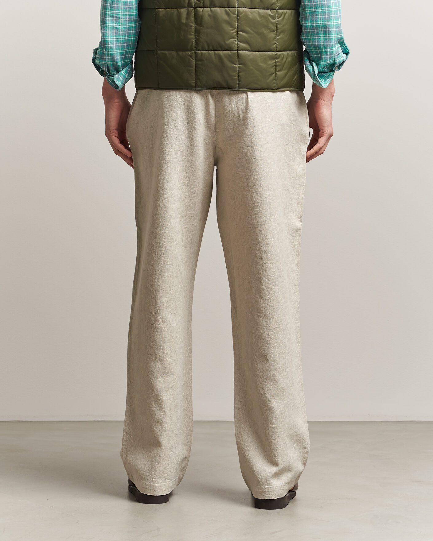 Mies | Housut | LES DEUX | Linen Casual Pants Light Sand