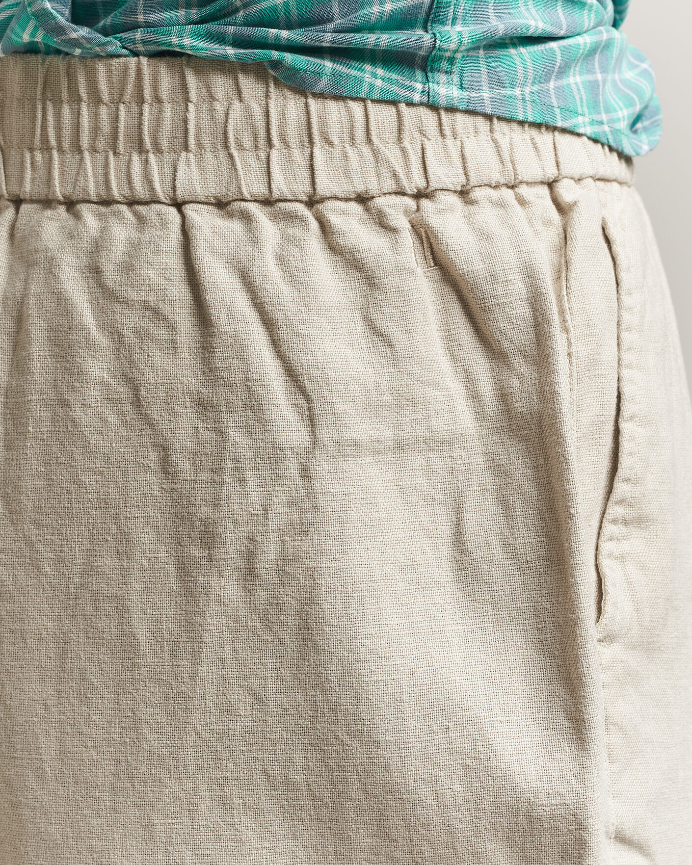 Mies | Housut | LES DEUX | Linen Casual Pants Light Sand