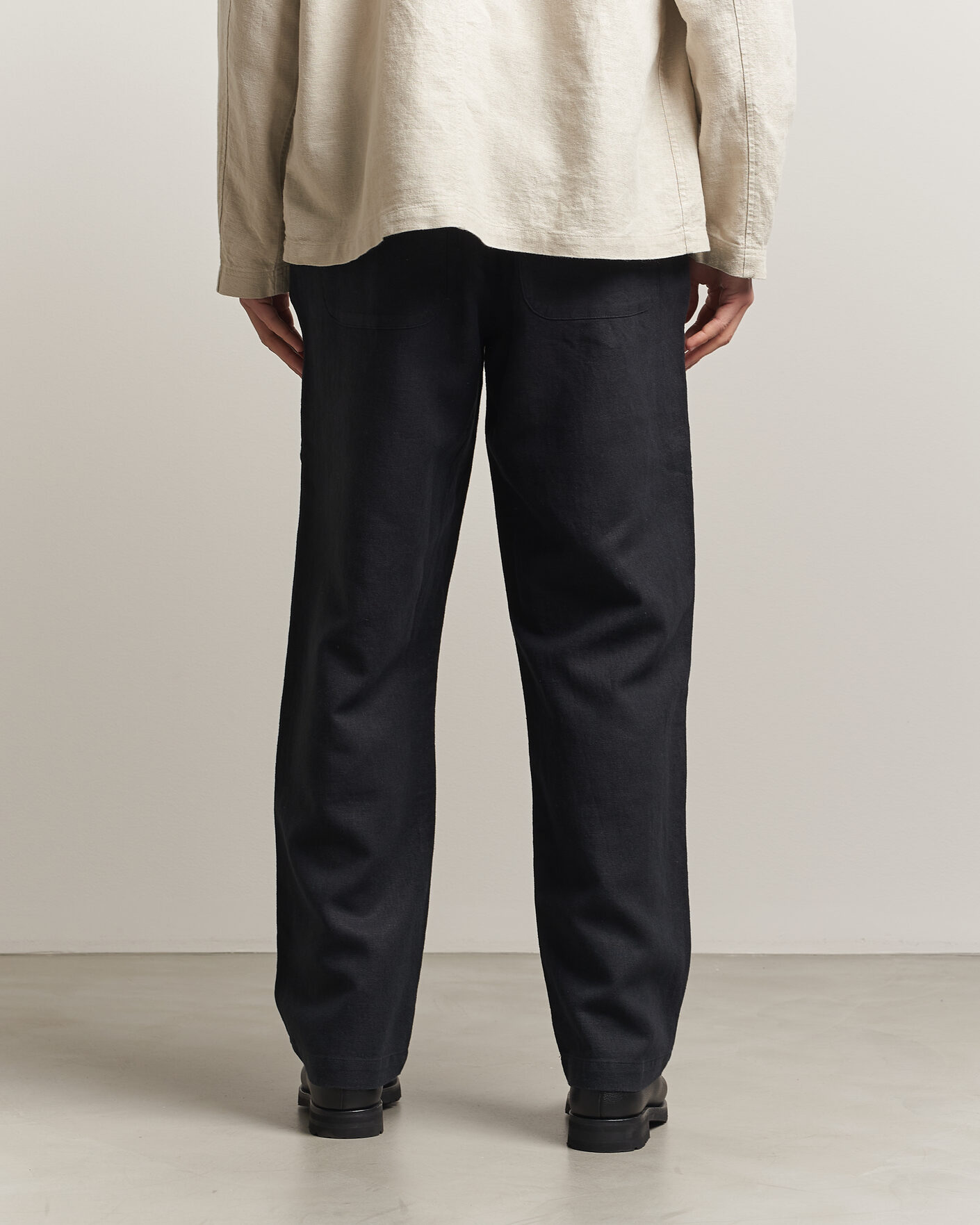 Mies | Housut | LES DEUX | Linen Comfort Suit Pants Black